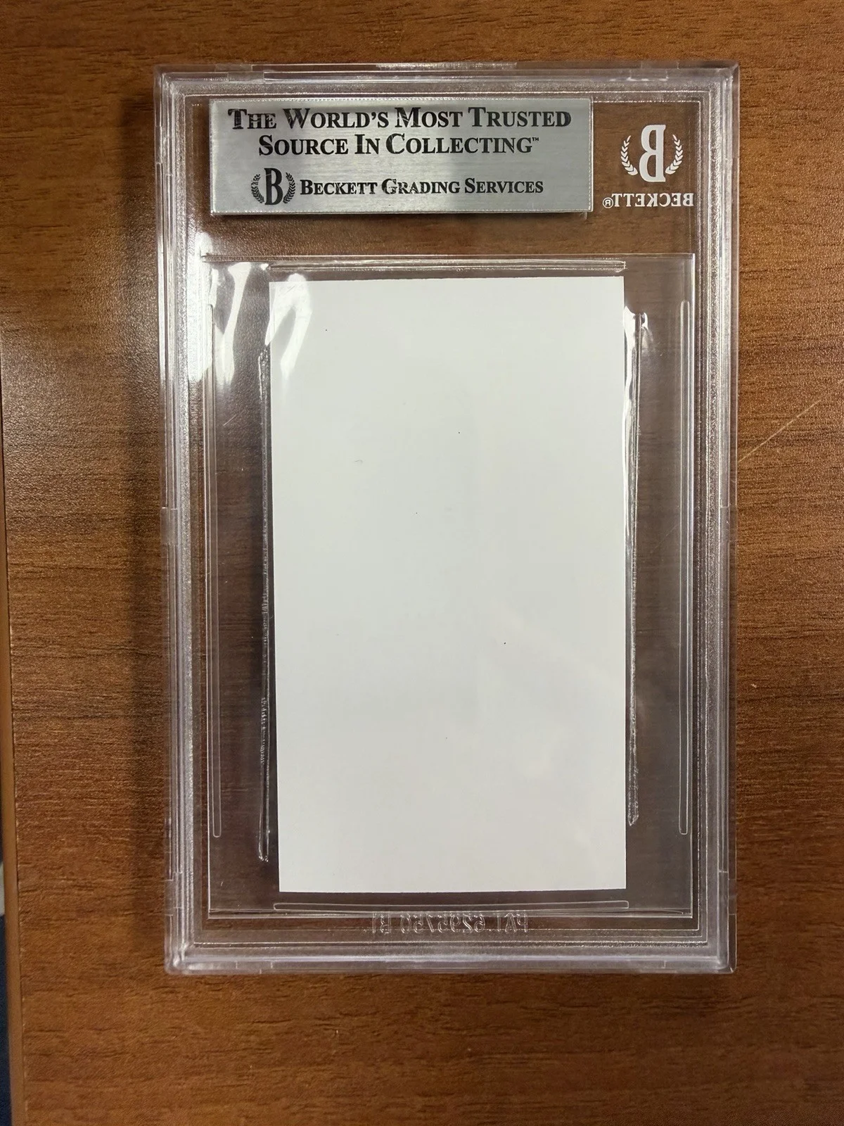 Beckett certified Christian Bale American Psycho Business Card Slab Signed, image 2