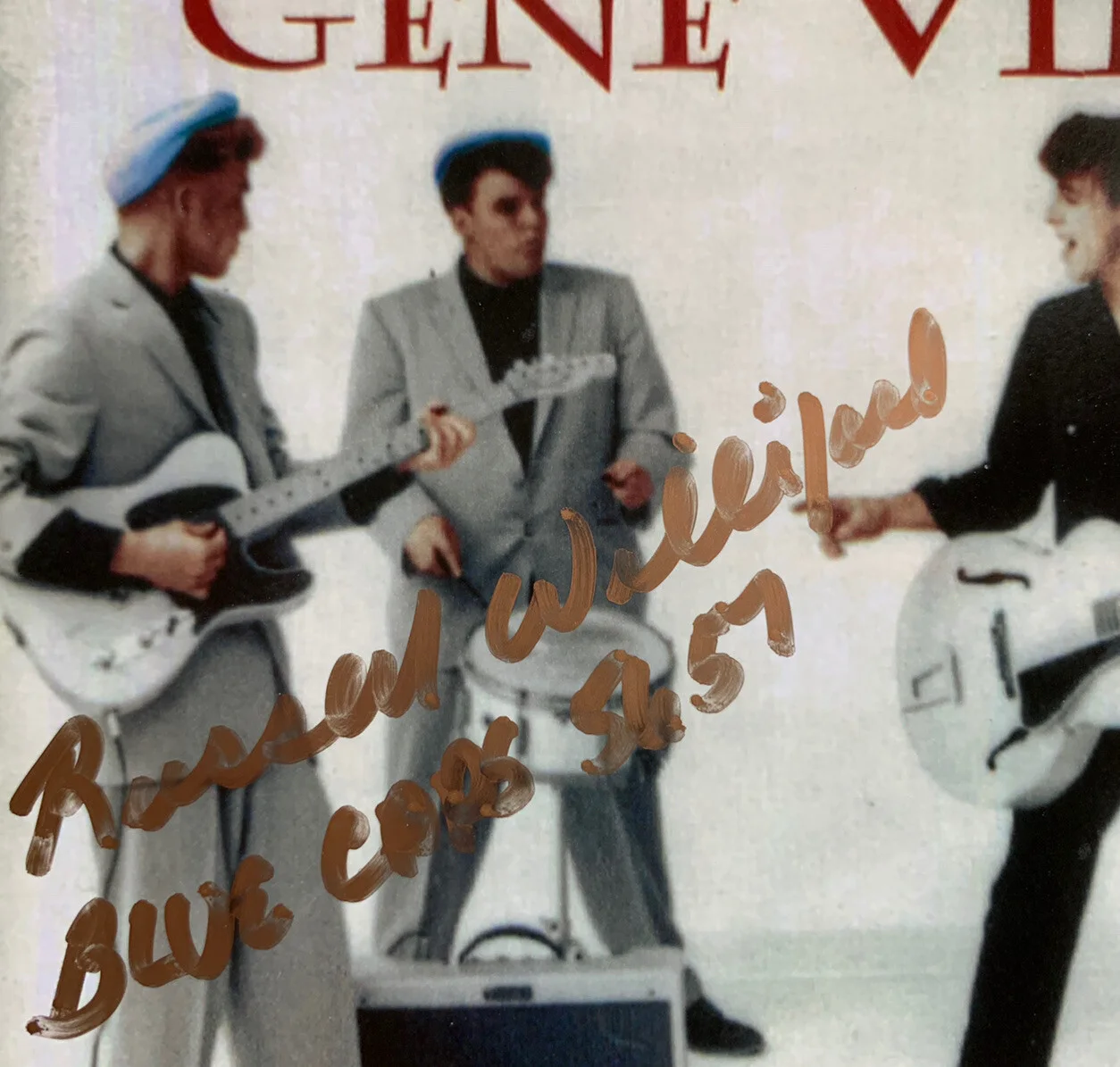 Russell Williford — 1957 Russell WILLIFORD SIGNED Gene Vincent Movie Photo Blue Caps Vintage #5/50, изображение 2