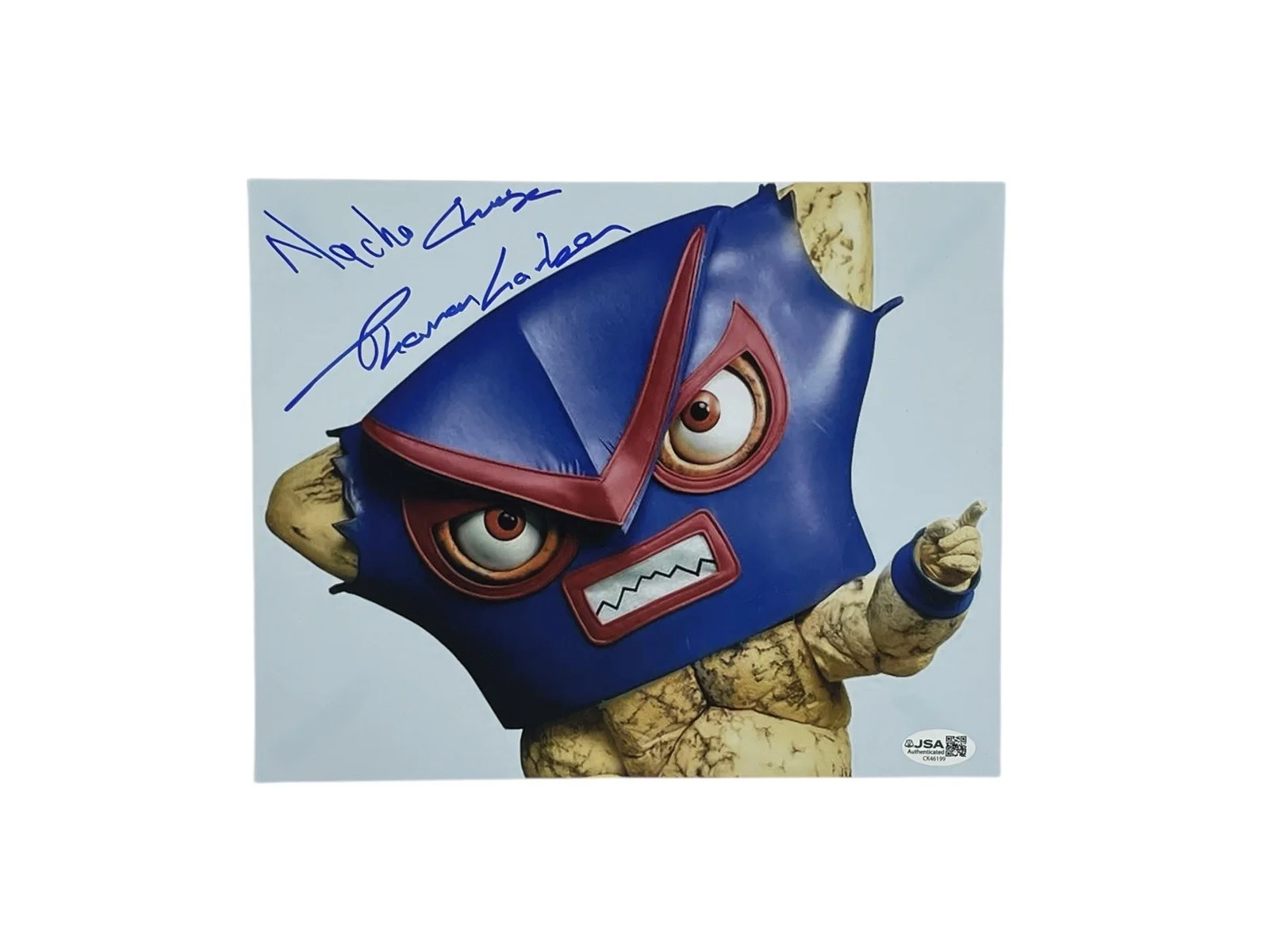 Thomas Lorber — Monster Mayhem Master Mayhem Autographed Nacho Cheese Photo Thomas Lorber JSA, image 2