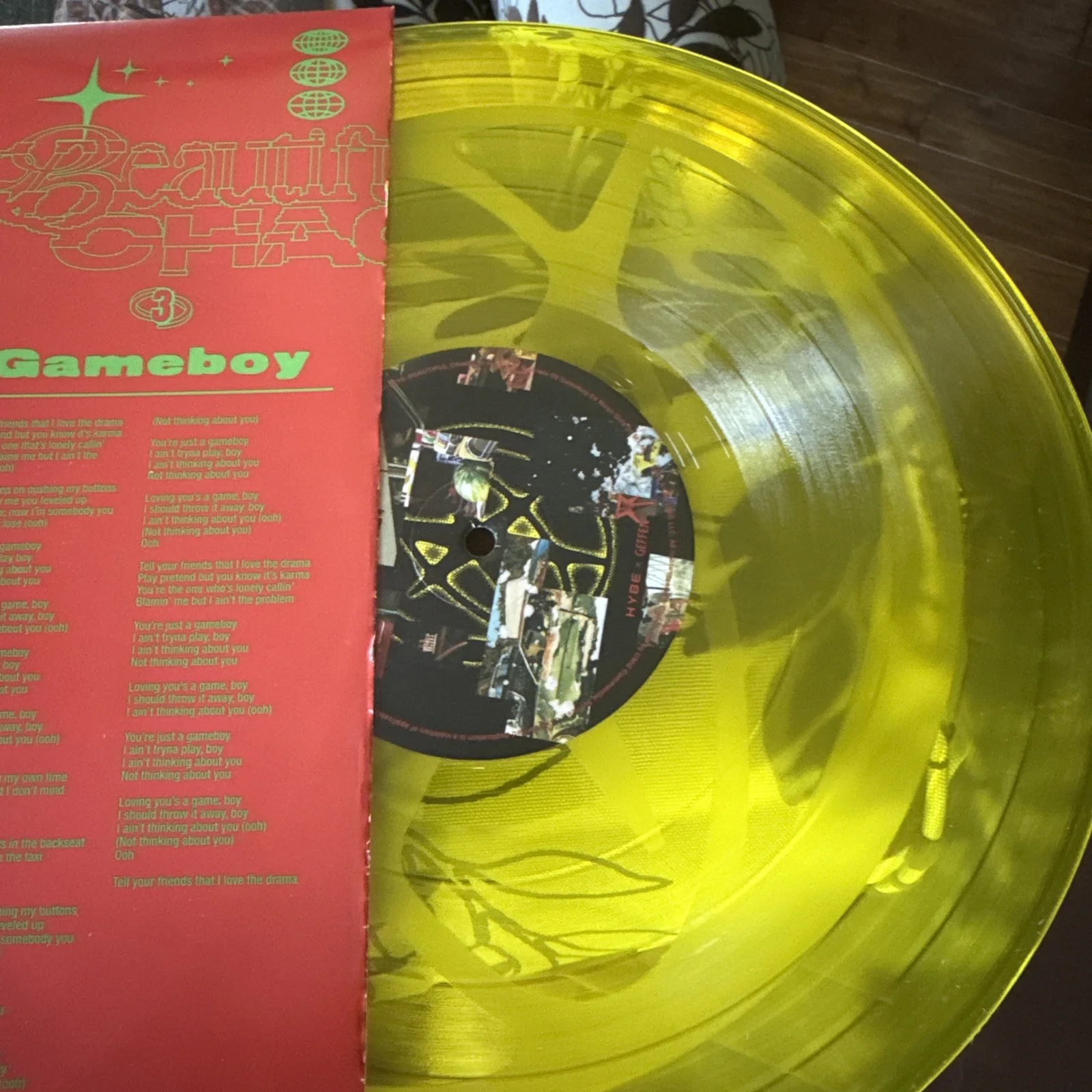 KATSEYE Beautiful Chaos Yellow Vinyl LP Near Mint, изображение 5