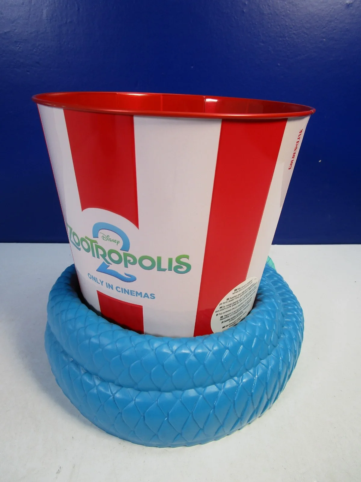 large ZOOTROPOLIS 2 POPCORN BUCKET MOVIE CINEMA official merch, изображение 4