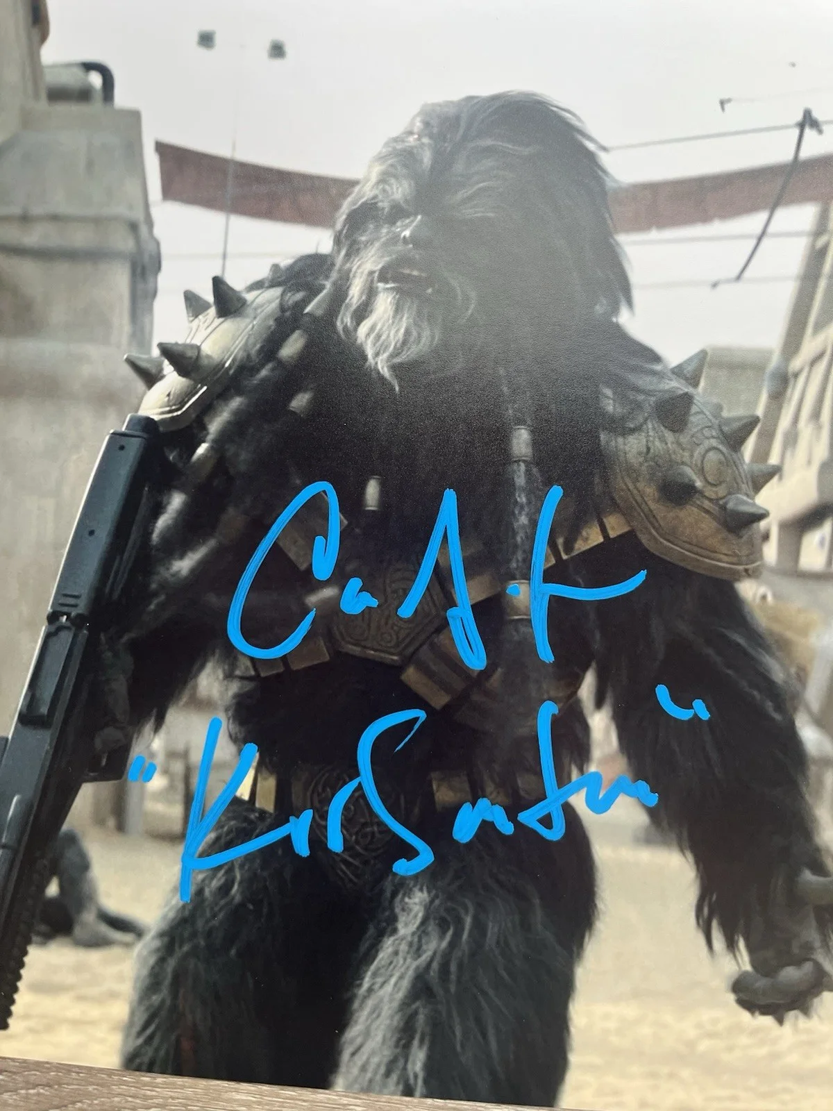 Carey Jones — Carey Jones Signed Krrsantan 11x14 Photo Beckett COA Book Of Boba Fett Star Wars, изображение 4
