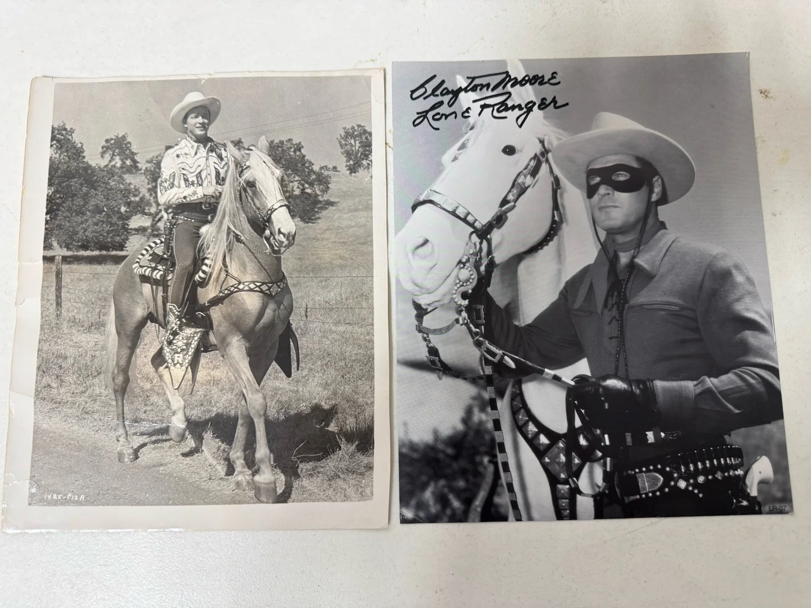Clayton Moore Signed Photo The Lone Ranger Autograph, image 3