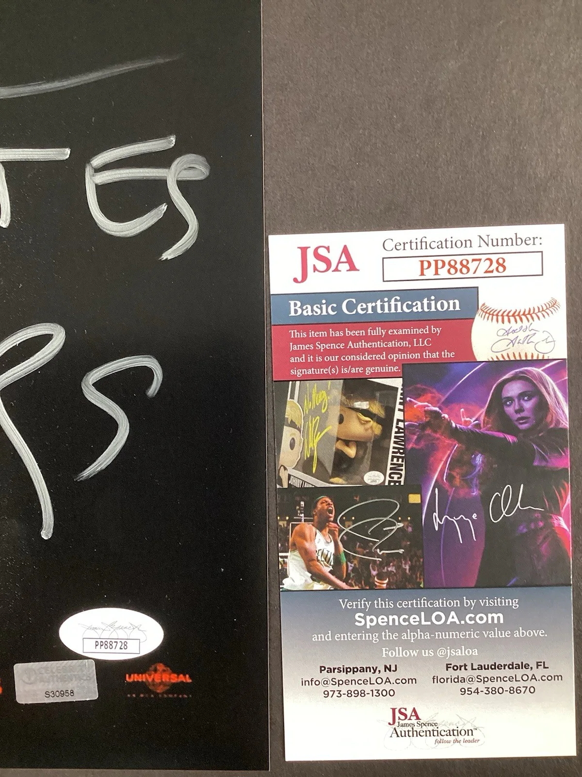 Jeff Goldblum — Jeff Goldblum Signed Movie Poster 11x17 Jurassic Park Auto Dinosaurs Inscrip JSA, изображение 4