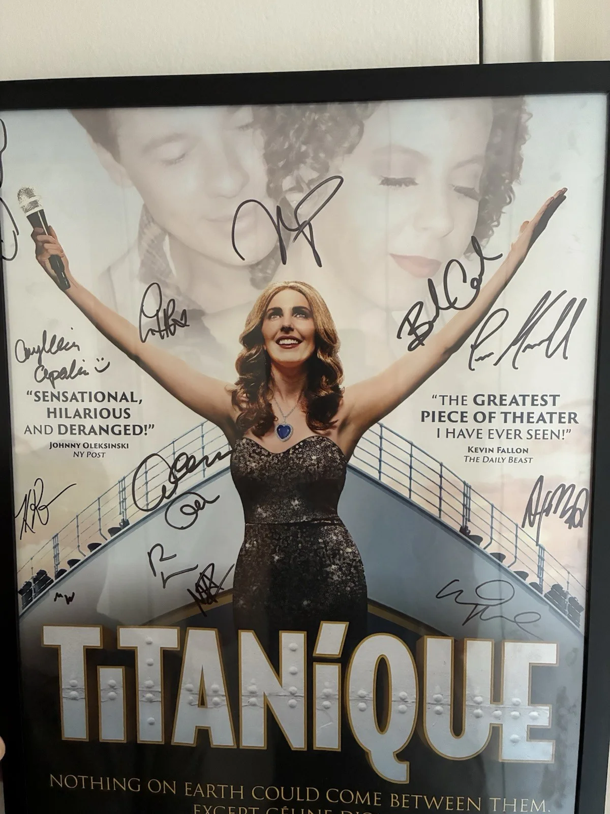 Titanique signed Broadway Framed Poster, image 4