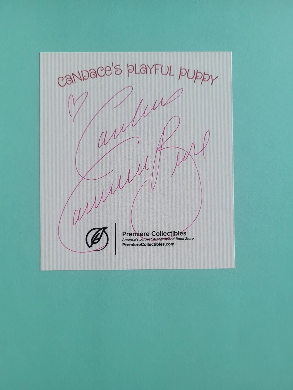 Candace Cameron Bure — CANDACE CAMERON BURE " Candace's Playful Puppy" SIGNED W/COA 1ST EDITION, изображение 3