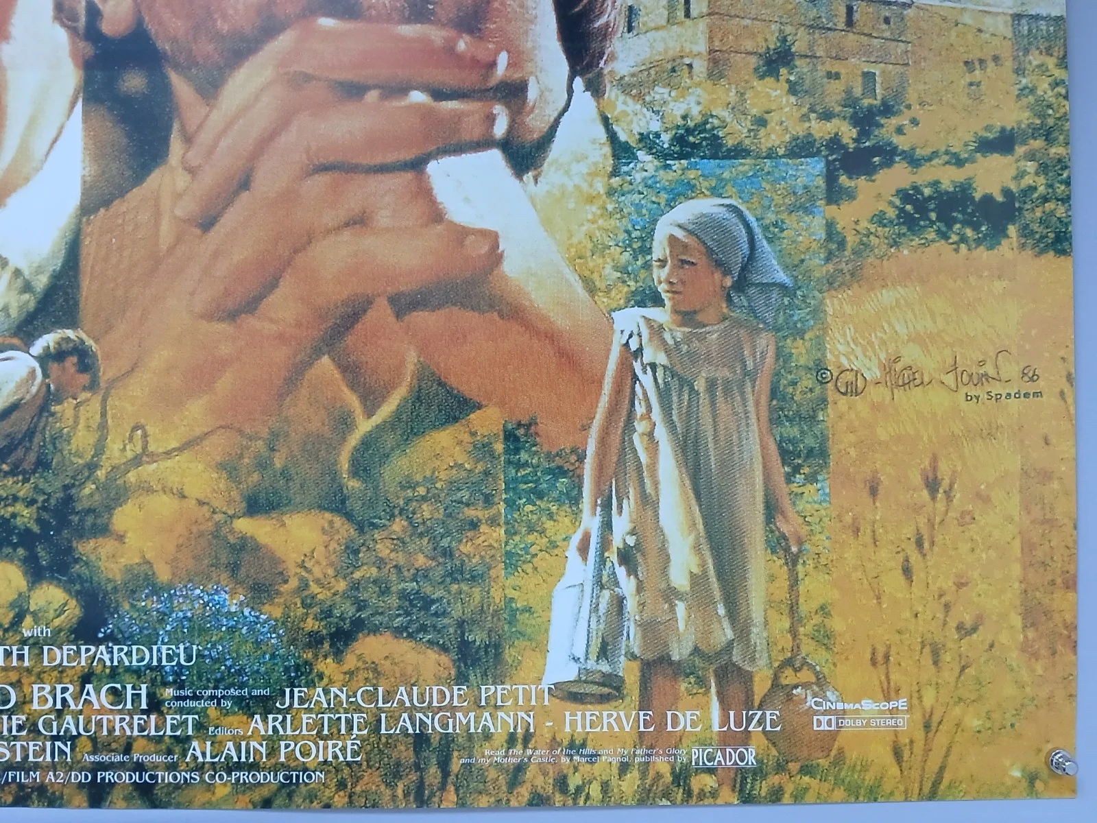 JEAN DE FLORETTE (1986,RR1999) original double-sided quad poster - M. Jouin art, изображение 5