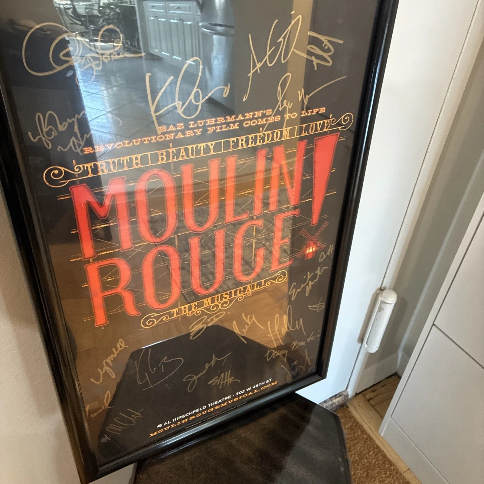 Moulin Rouge Signed Broadway framed Poster, image 3