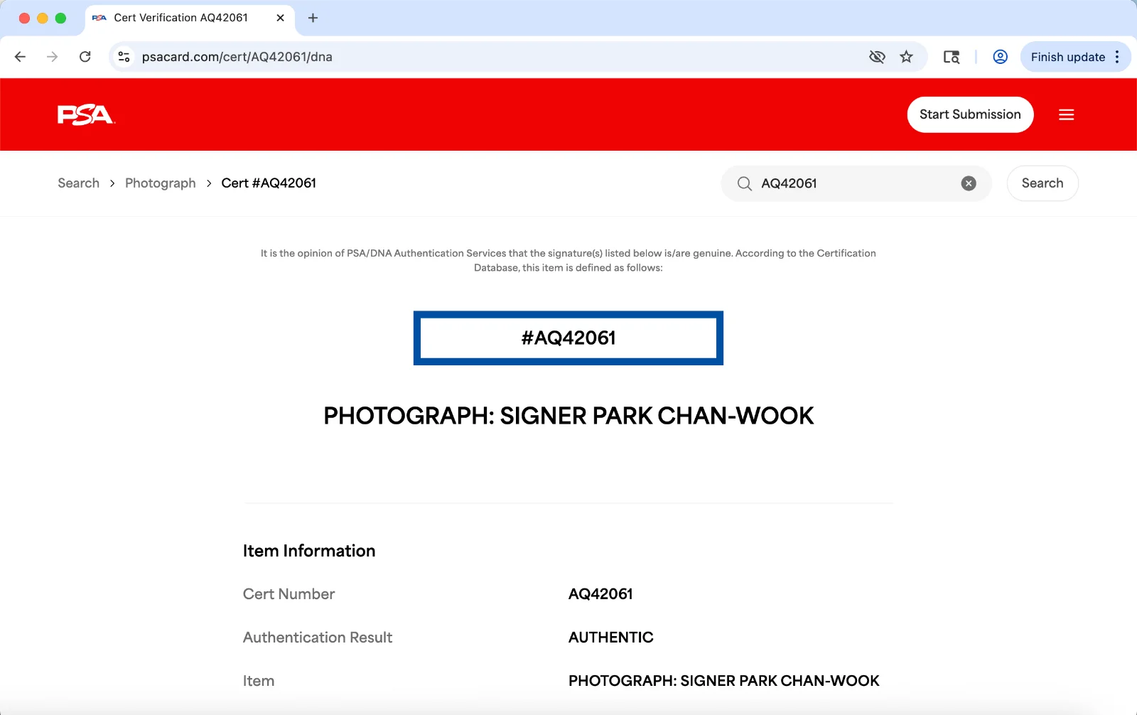 Park Chan-wook — Park Chan-wook signed 12x18 photo autograph PSA DNA The Handmaiden poster, изображение 3