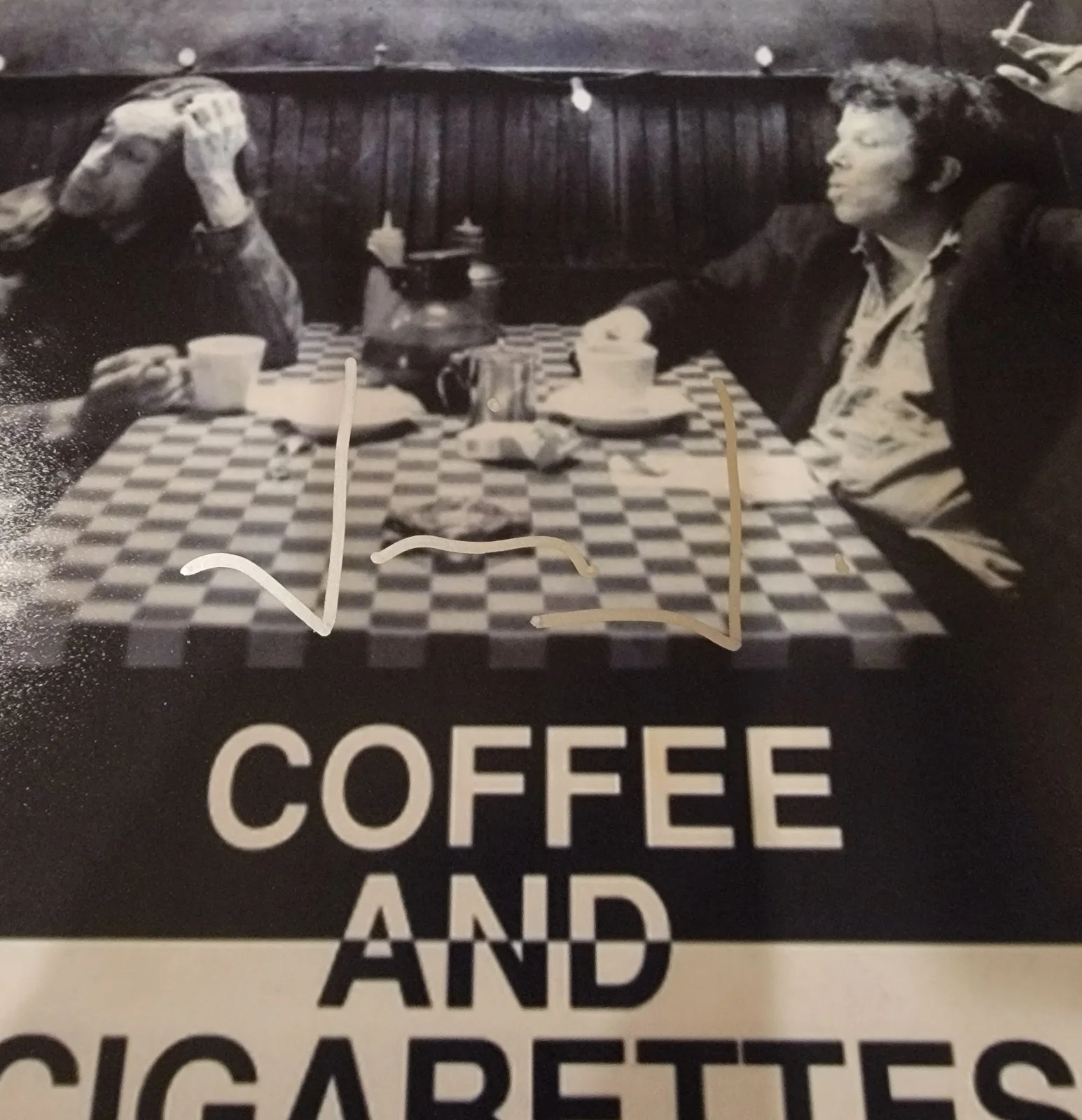 Jim Jarmusch — Jim Jarmusch signed 12x18 photo autograph PSA DNA Coffee and Cigarettes poster, изображение 3