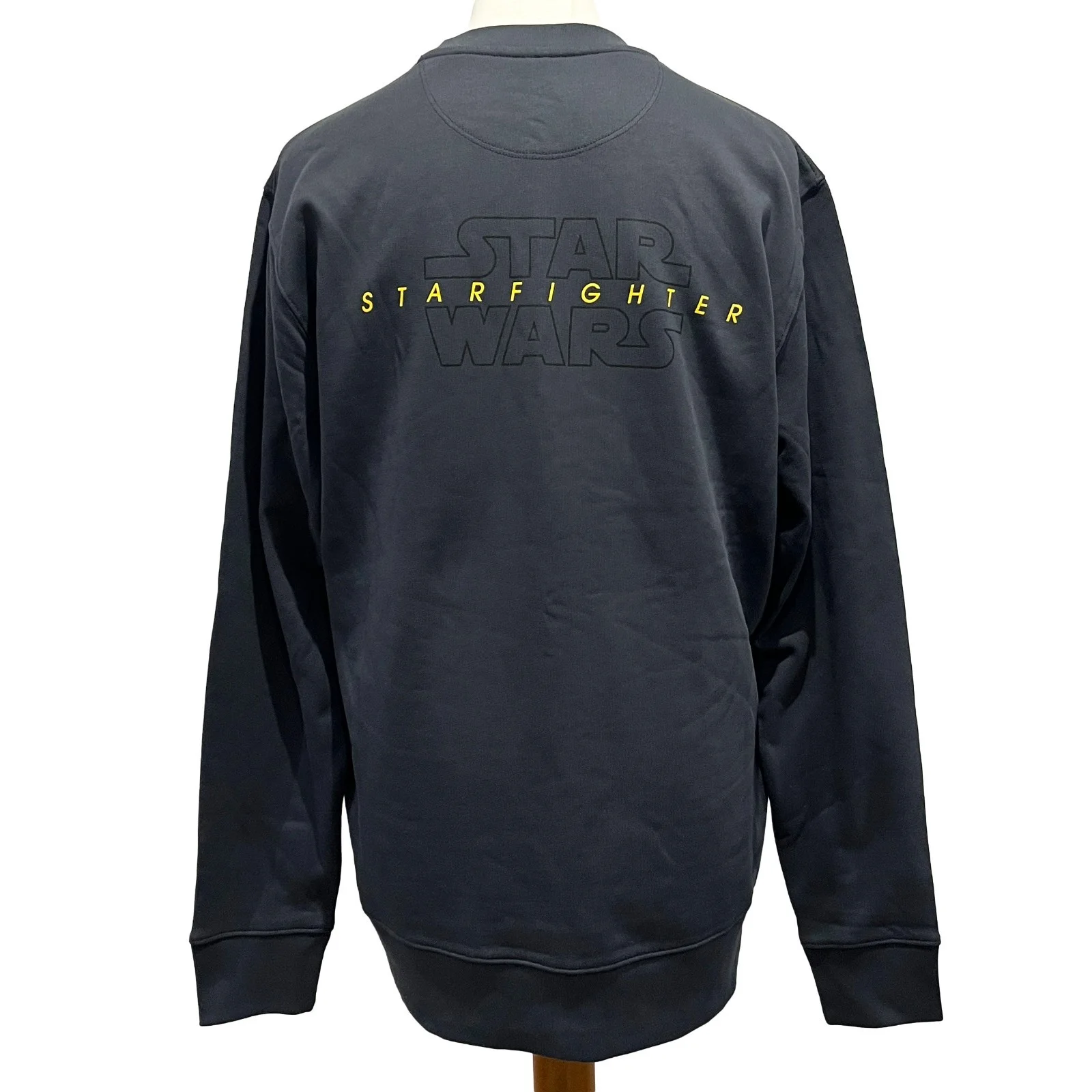STAR WARS STARFIGHTER Cast & Crew Sweatshirt L Movie Film Production Gift Grey, изображение 2