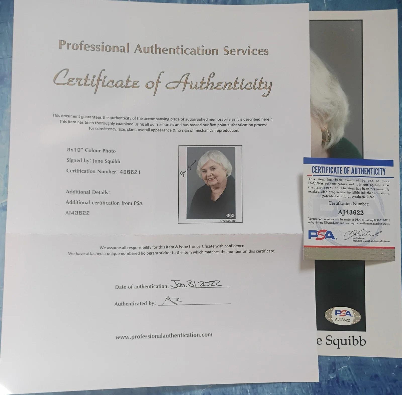 June Squibb Hand Signed Autograph 8x10 Photo PSA COA - NO US TARIFF, image 4