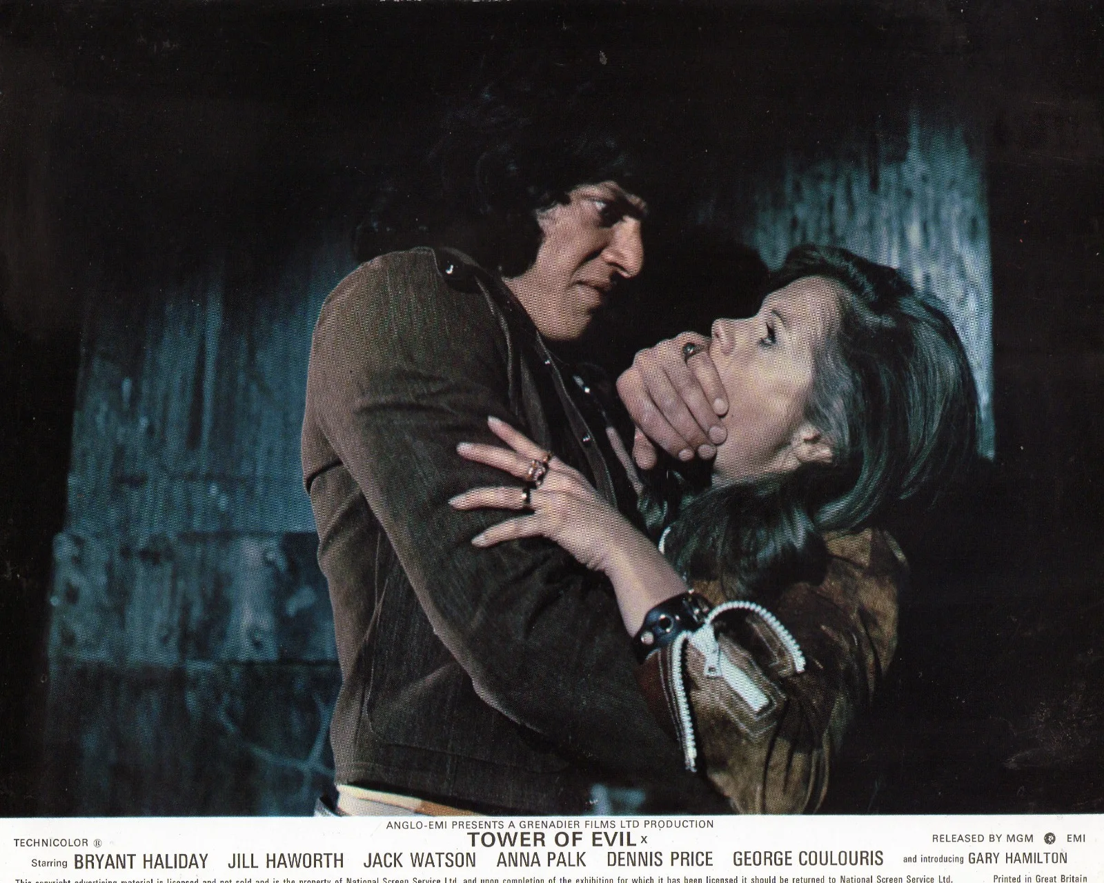 Tower of Evil 1972 2 x ORIGINAL UK Lobby Cards, изображение 2