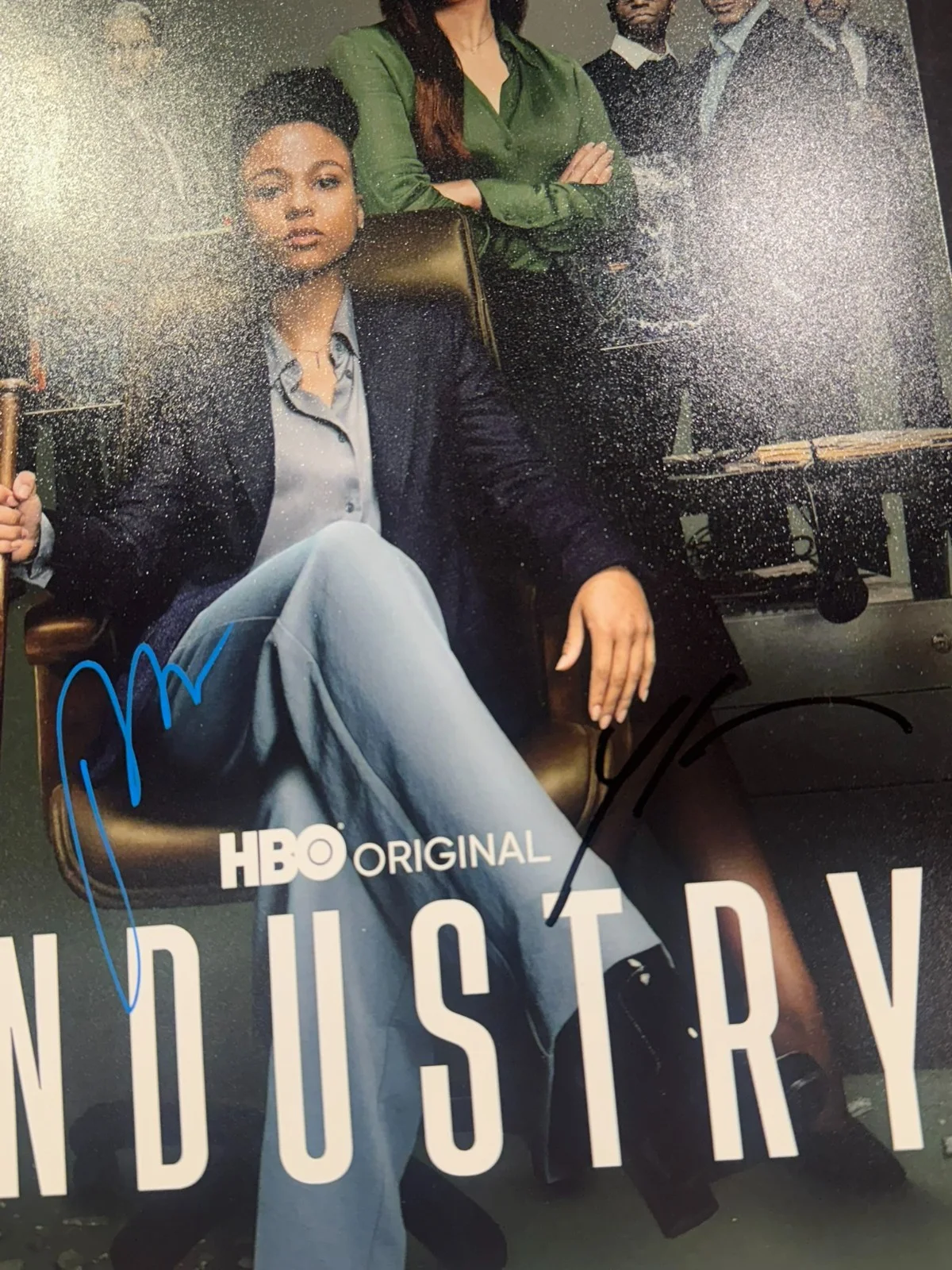 MYHA'LA KEN LEUNG INDUSTRY DUAL SIGNED 11X17 PHOTO AUTO BECKETT BAS COA HBO HIT, изображение 2