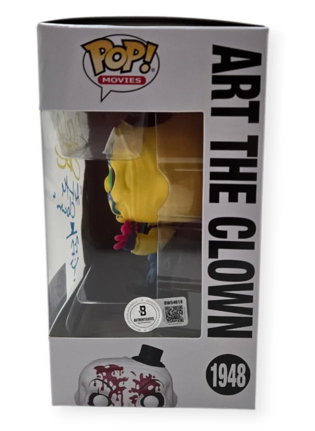 David Howard Thornton — David Howard Thornton Signed Funko Pop CHASE Terrifier Art Clown Beckett COA 19, изображение 3