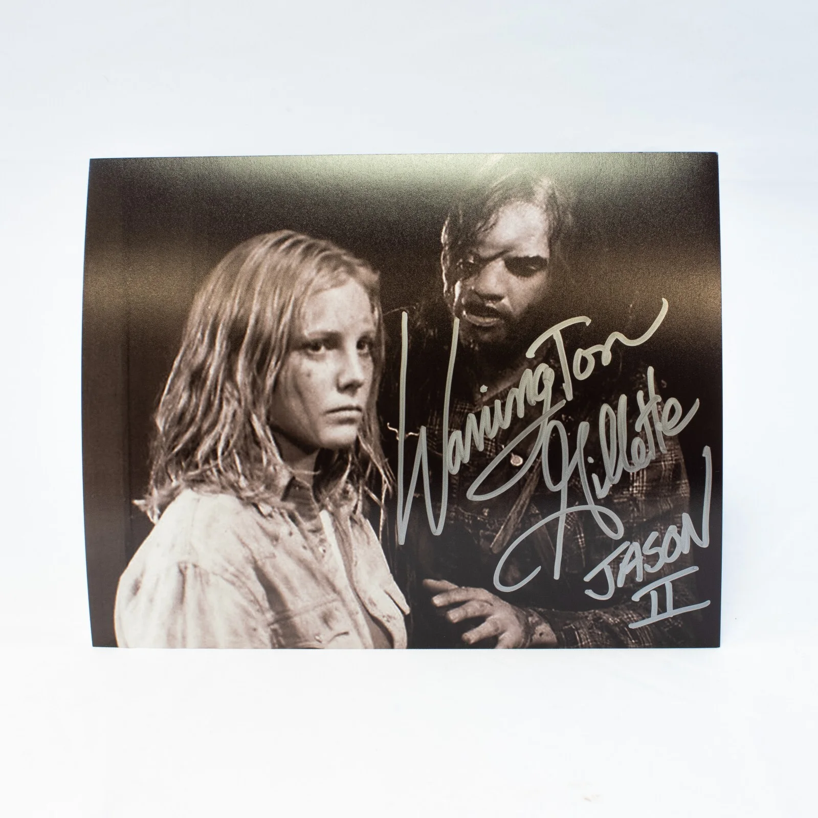 Warrington Gillette — Warrington Gillette - Jason Voorhees - Friday the 13th Part II Autographed Print