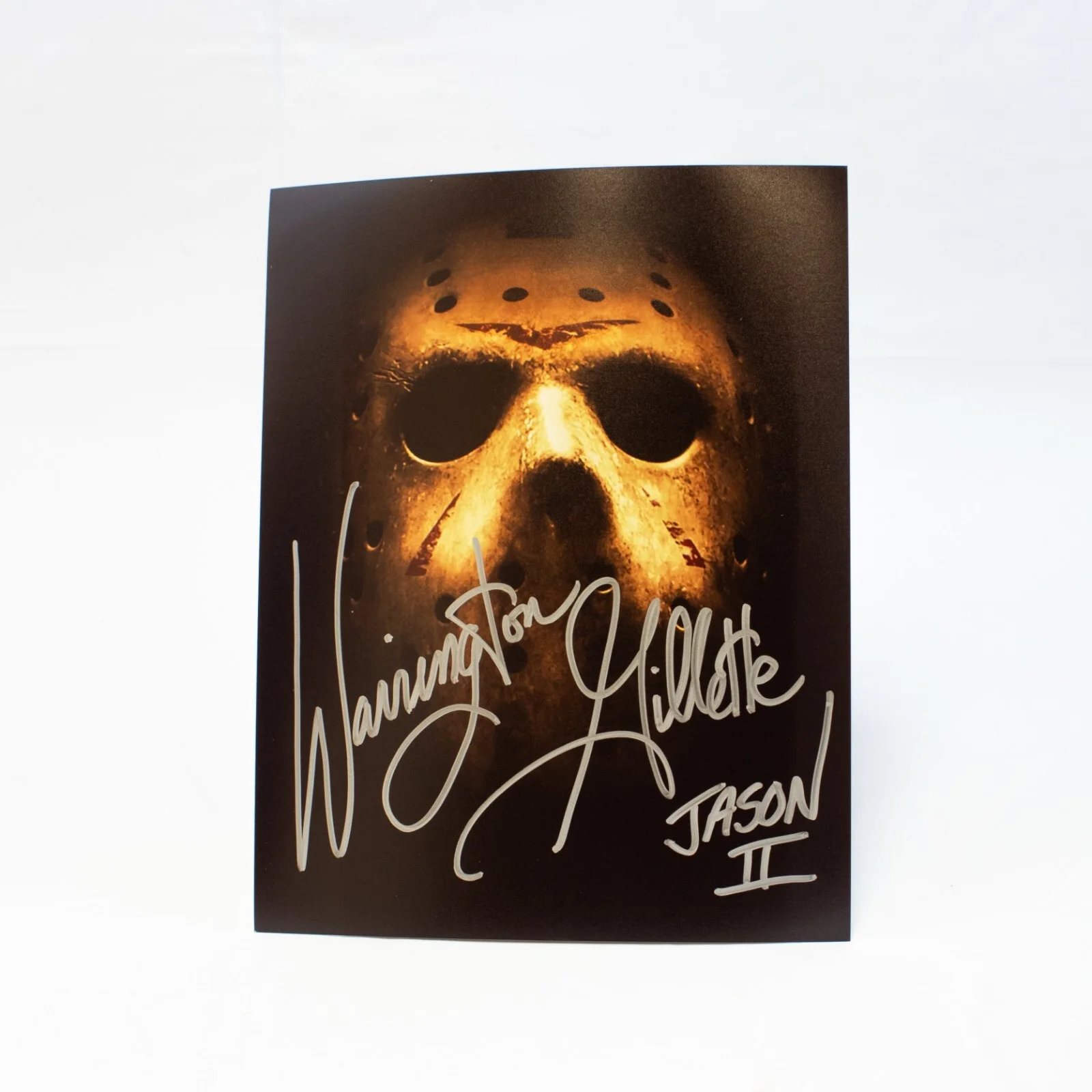 Warrington Gillette — Warrington Gillette - Jason Voorhees - Friday the 13th Part II Autographed Print