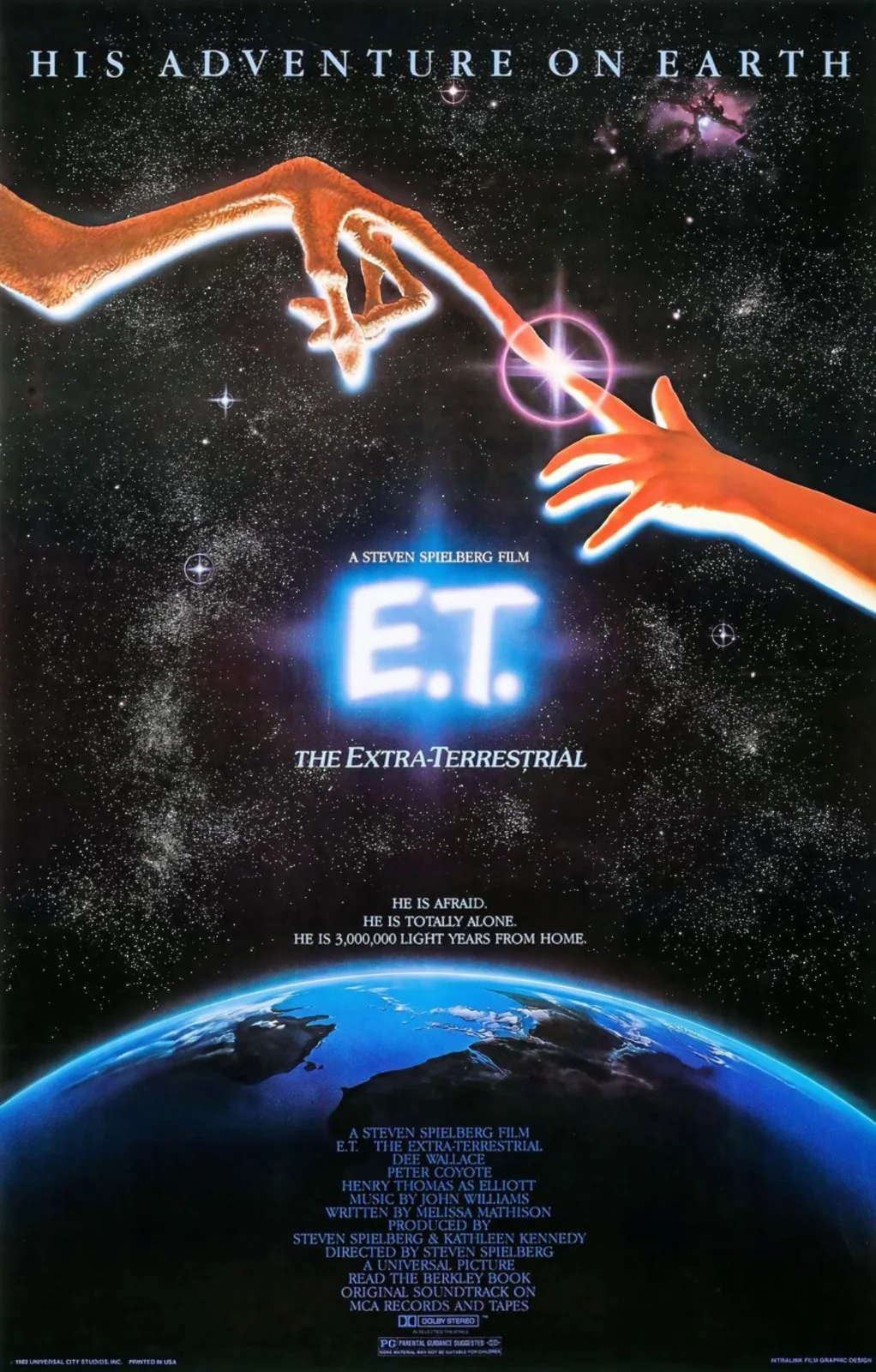 E.T. the Extra-Terrestrial Movie Poster A3 Family Sci-Fi Alien Film Outer Space, изображение 2