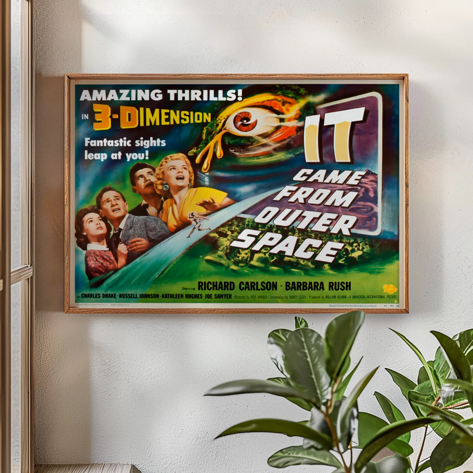 It Came From Outer Space - 1953 Sci-Fi Horror Restored 30" x 40" UK Quad Poster, image 2