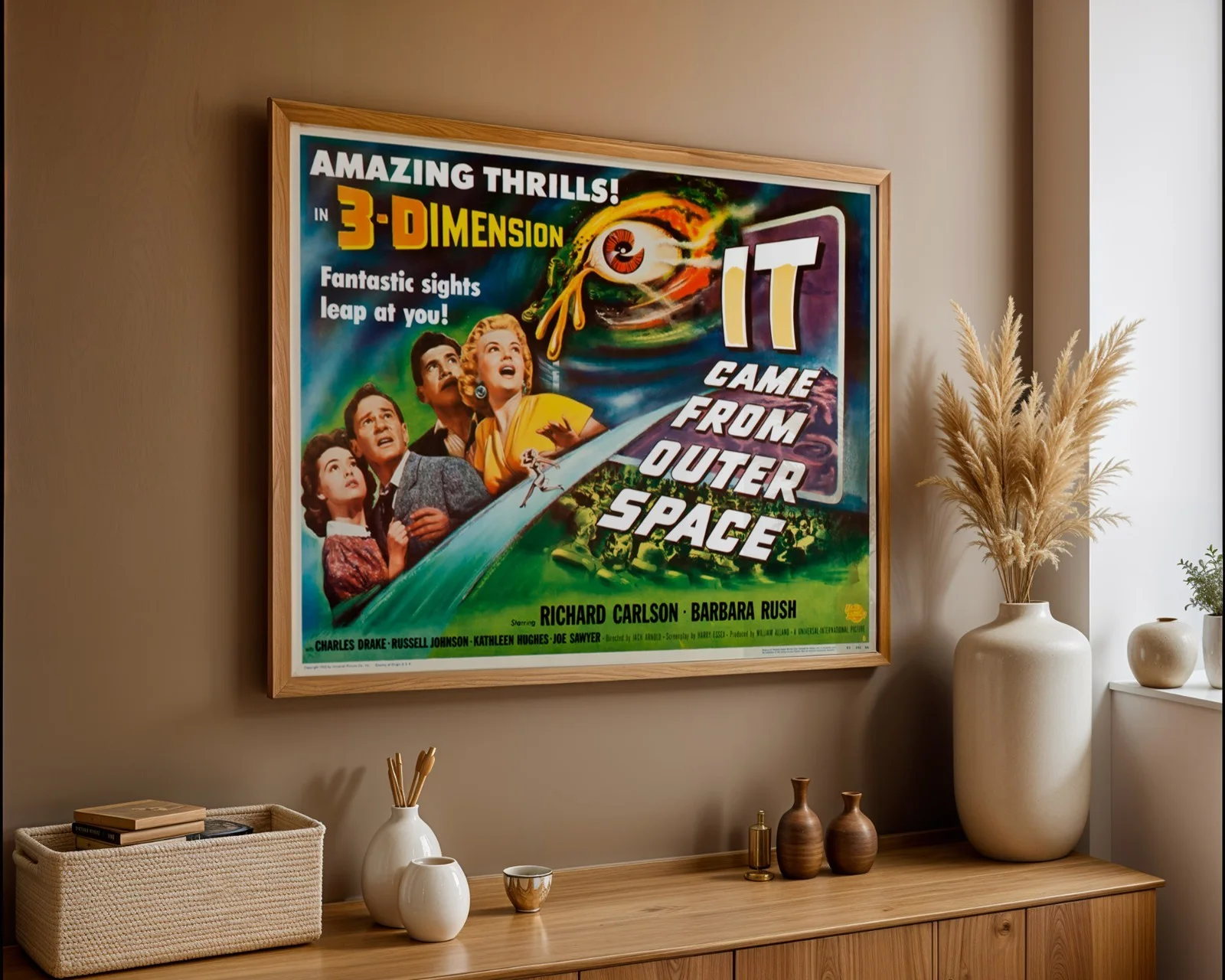 It Came From Outer Space - 1953 Sci-Fi Horror Restored 30" x 40" UK Quad Poster, image 3