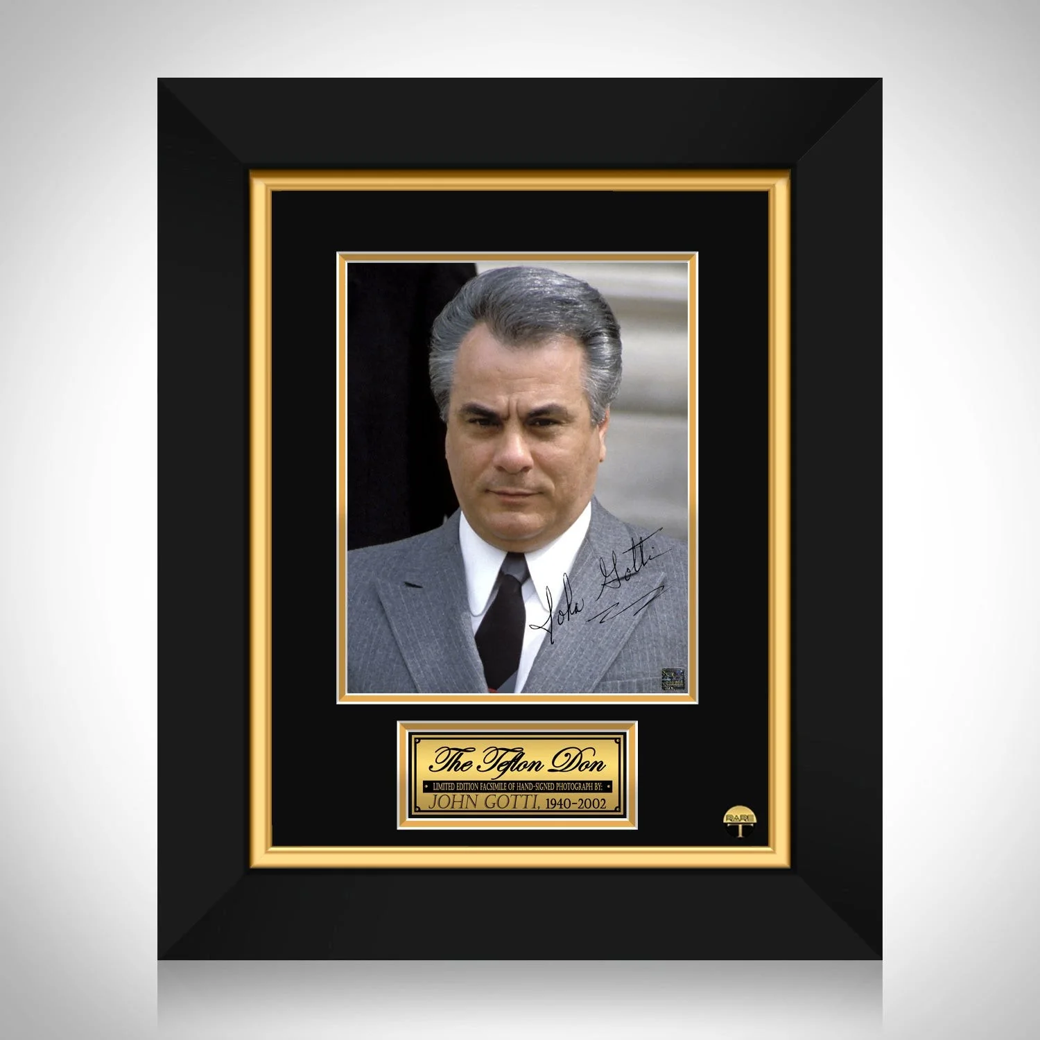 JOHN GOTTI — JOHN GOTTI 8.5X11 SIGNED PHOTO AUTOGRAPH WANTED POSTER MUGSHOT SIGNATURE REPRINT