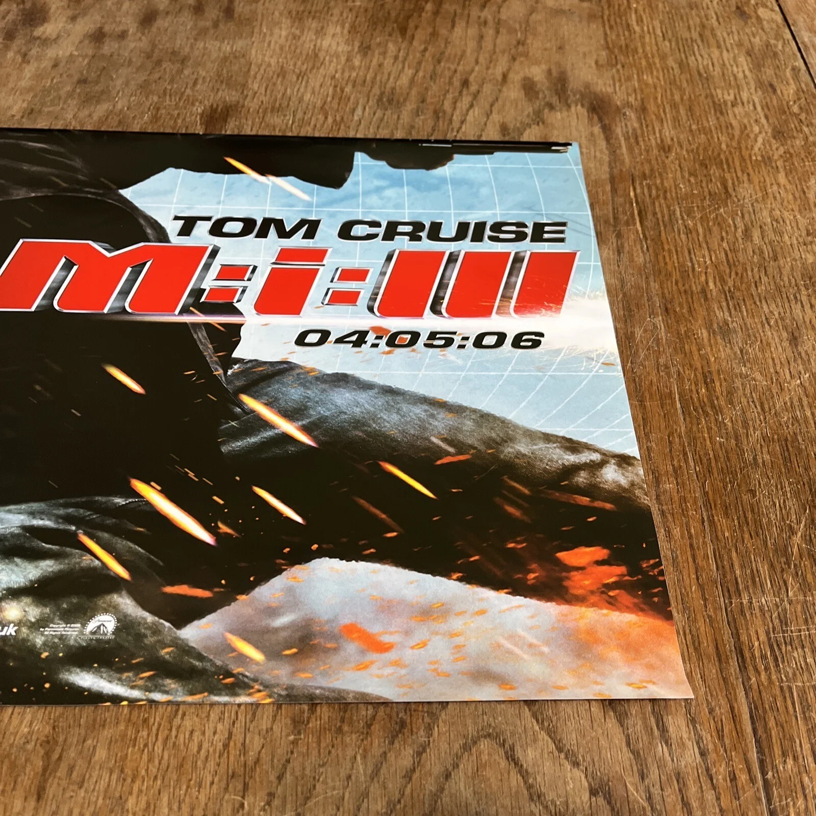 Tom Cruise M:i:III Mission Impossible 3 Genuine Cinema Promo Poster A3 Gloss, image 5