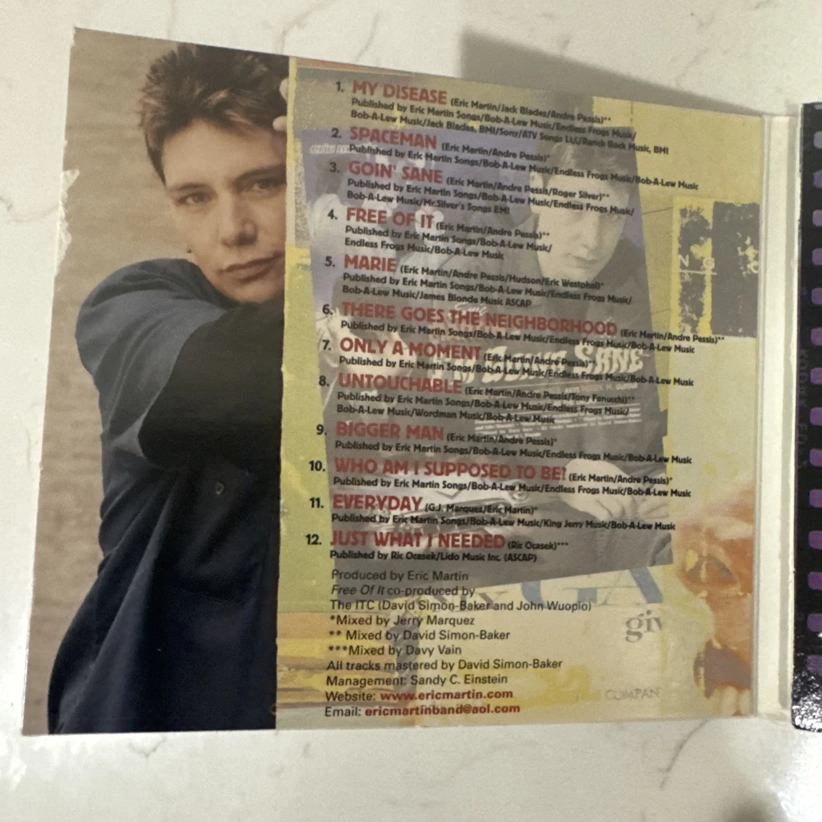 Eric Martin I'm Goin' Sane Signed Cd (Mr Big), image 4