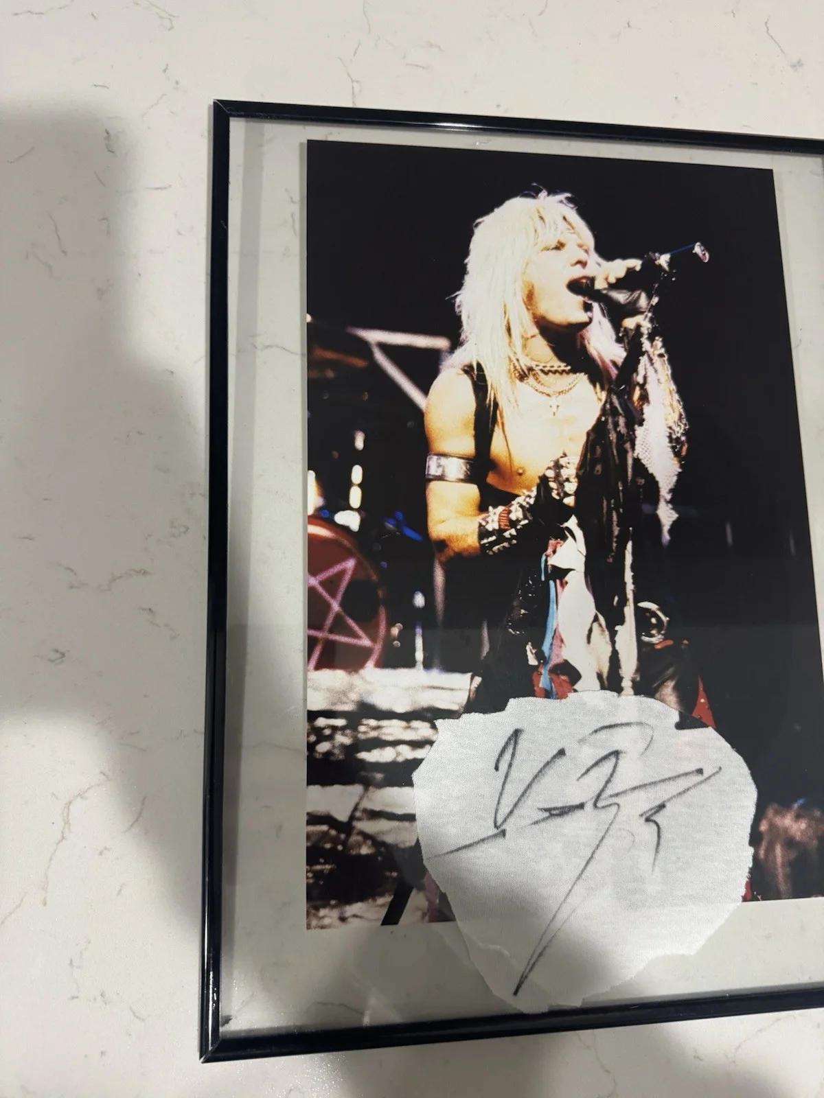 Vince Neil Framed Signed Shirt With Photo (Motley Crue), image 3