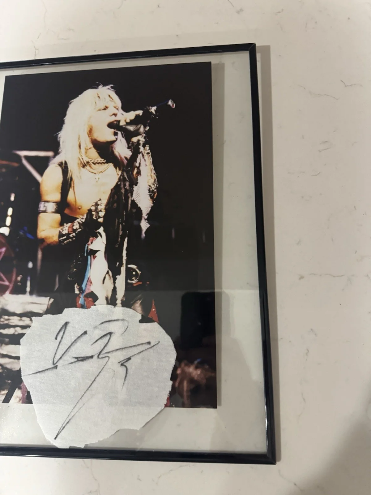 Vince Neil Framed Signed Shirt With Photo (Motley Crue), image 4