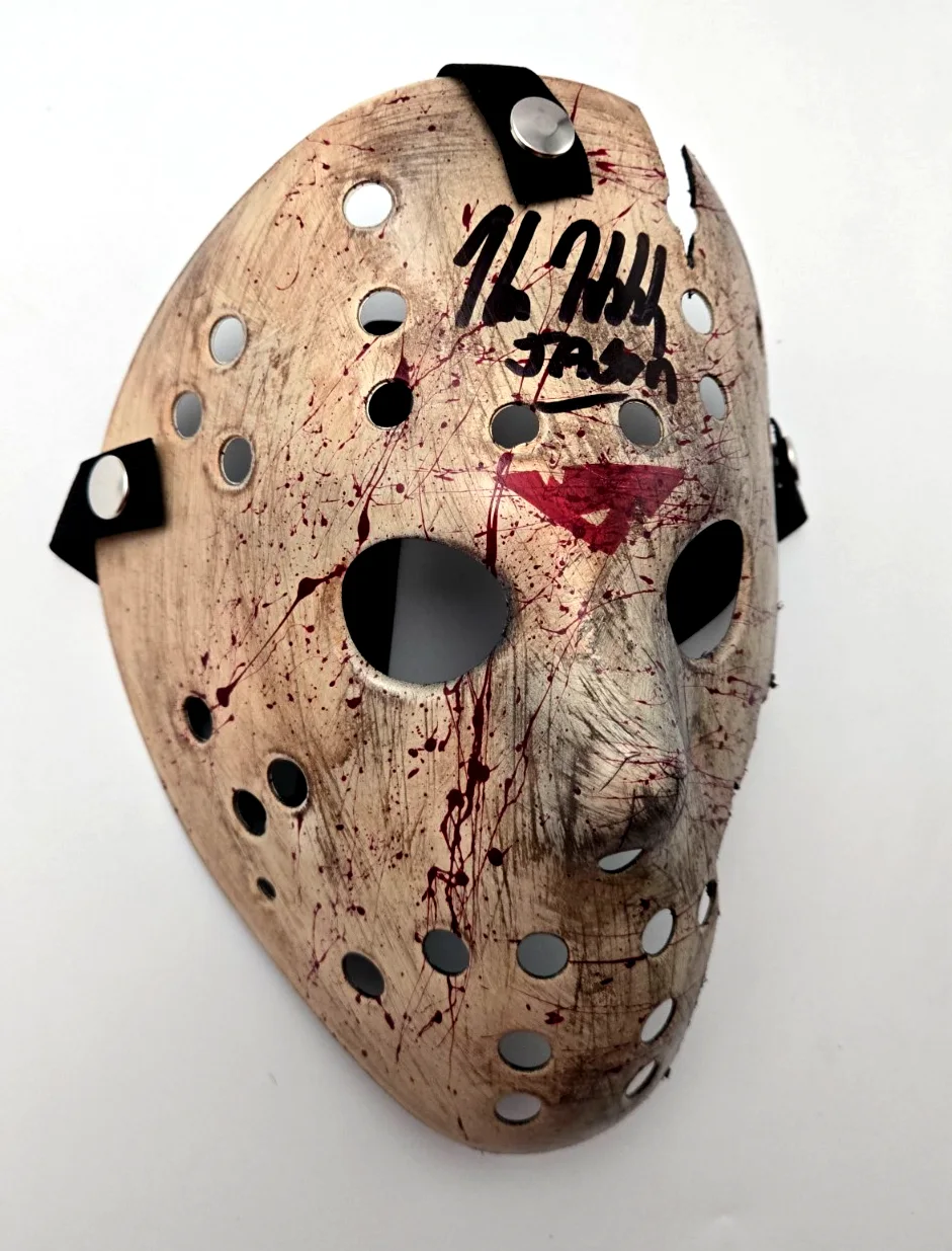 Kane Hodder — Kane Hodder Signed Jason Mask Autograph Friday the 13th Bloody Beckett COA 966, изображение 2