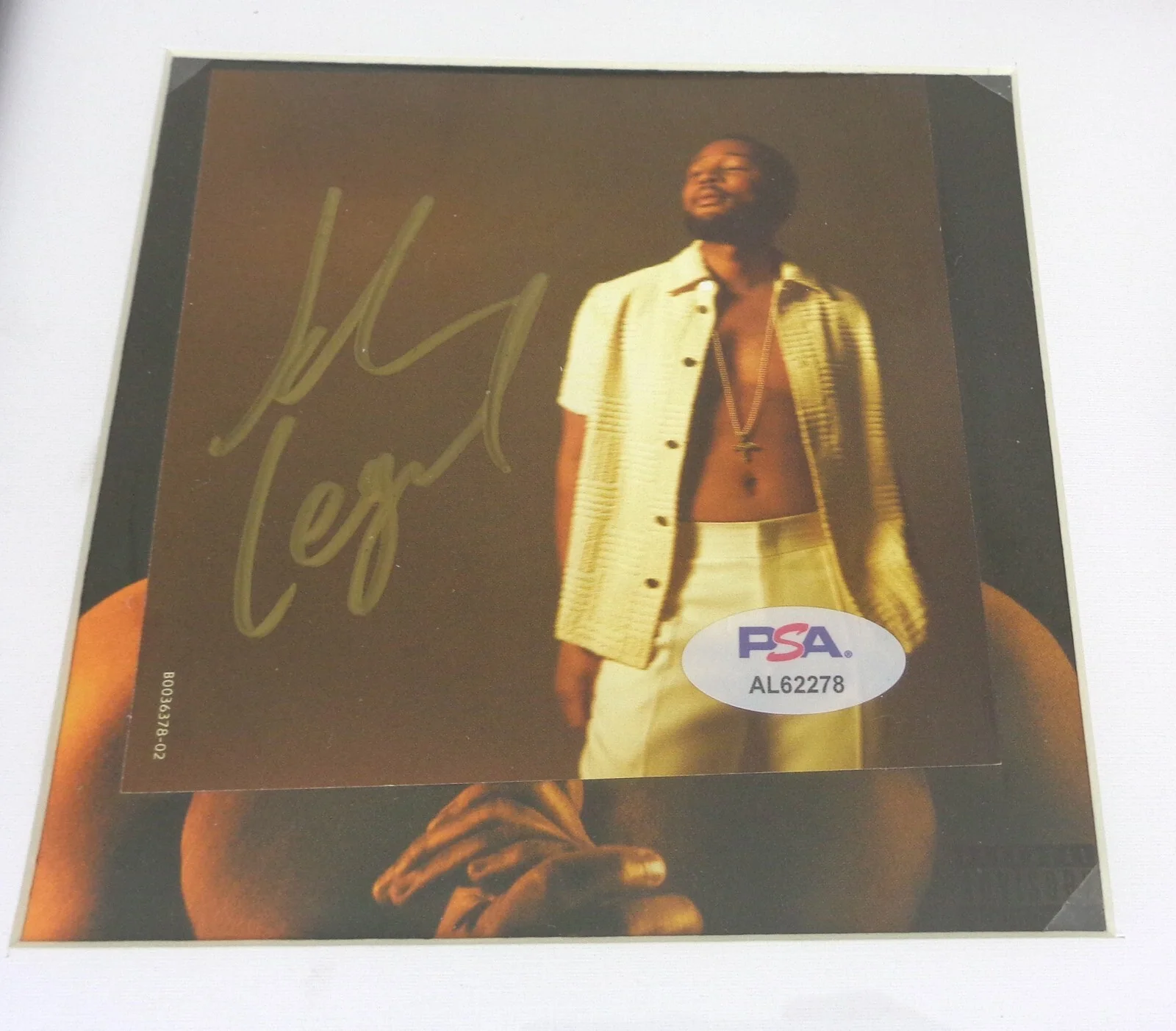 John Legend — John Legend Signed Autograph Legend CD Framed PSA/DNA COA, image 2