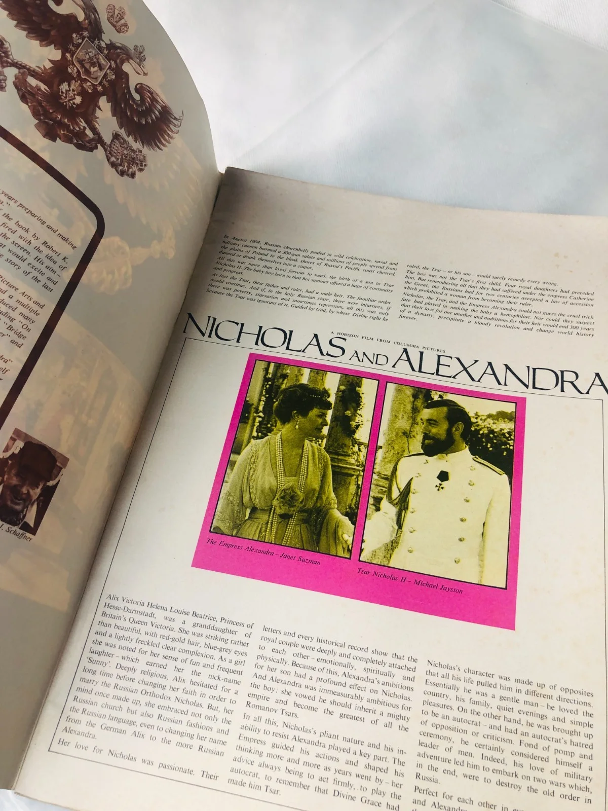 Programme Nicholas and Alexandra TV Film Ephemera Vintage ra, изображение 2