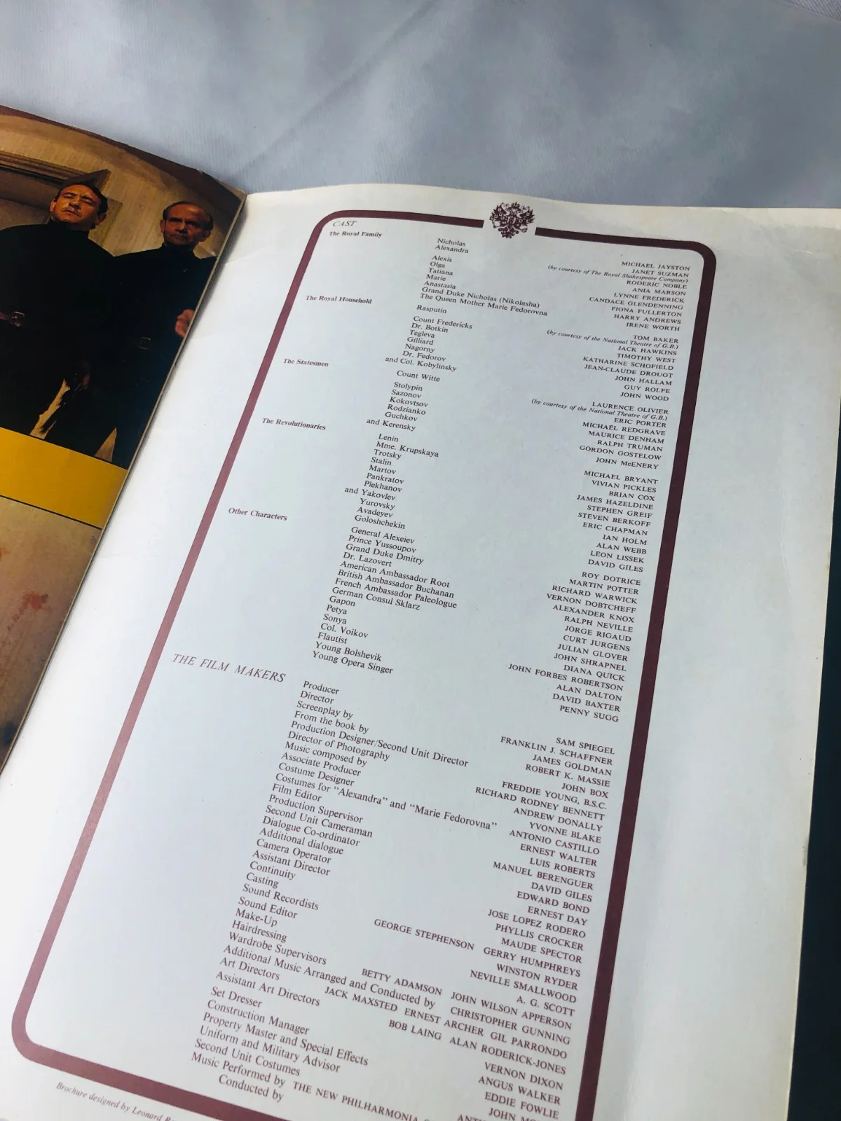 Programme Nicholas and Alexandra TV Film Ephemera Vintage ra, изображение 4