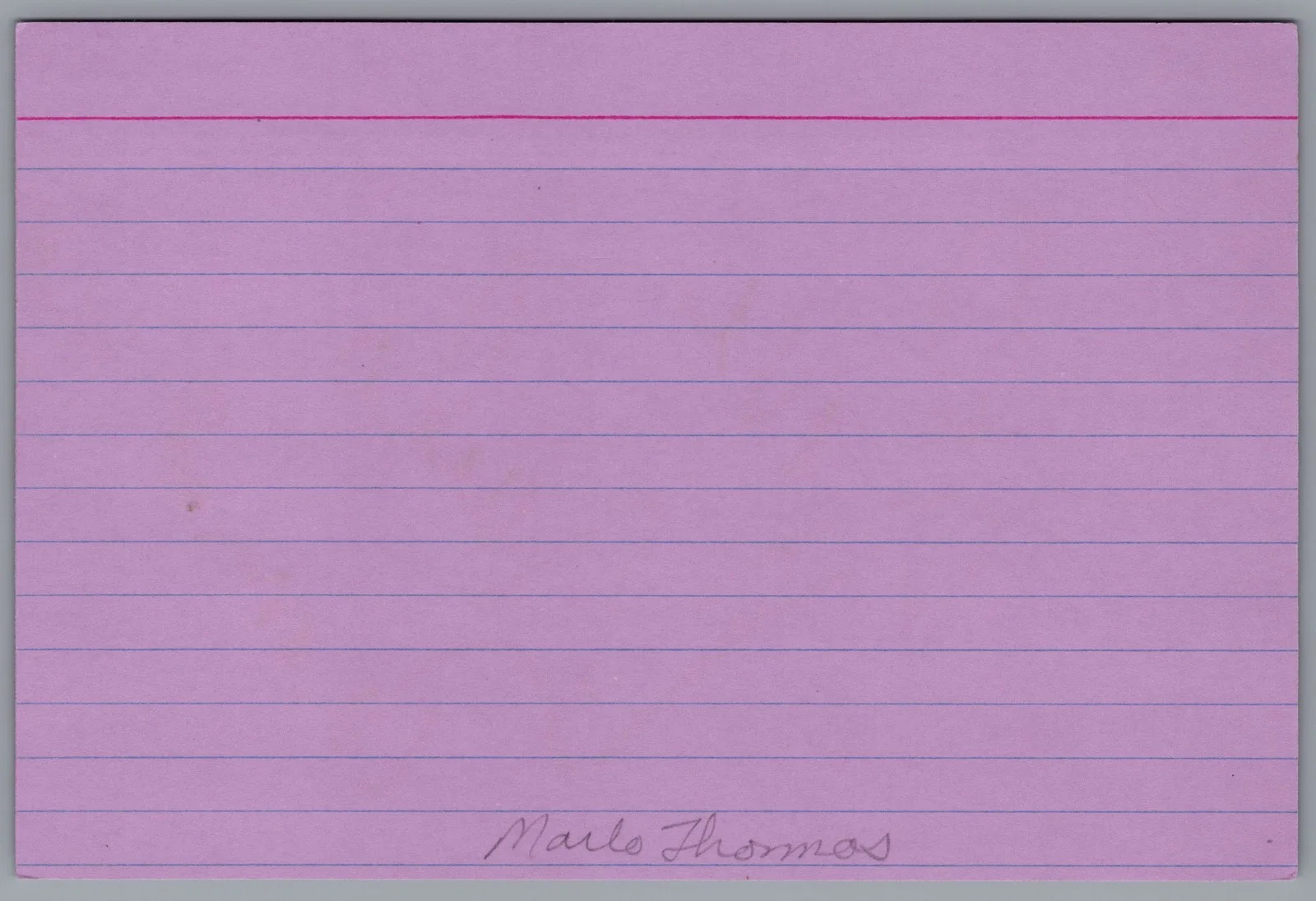 Marlo Thomas — Marlo Thomas Signed 4x6 Index Card That Girl Autographed, image 2