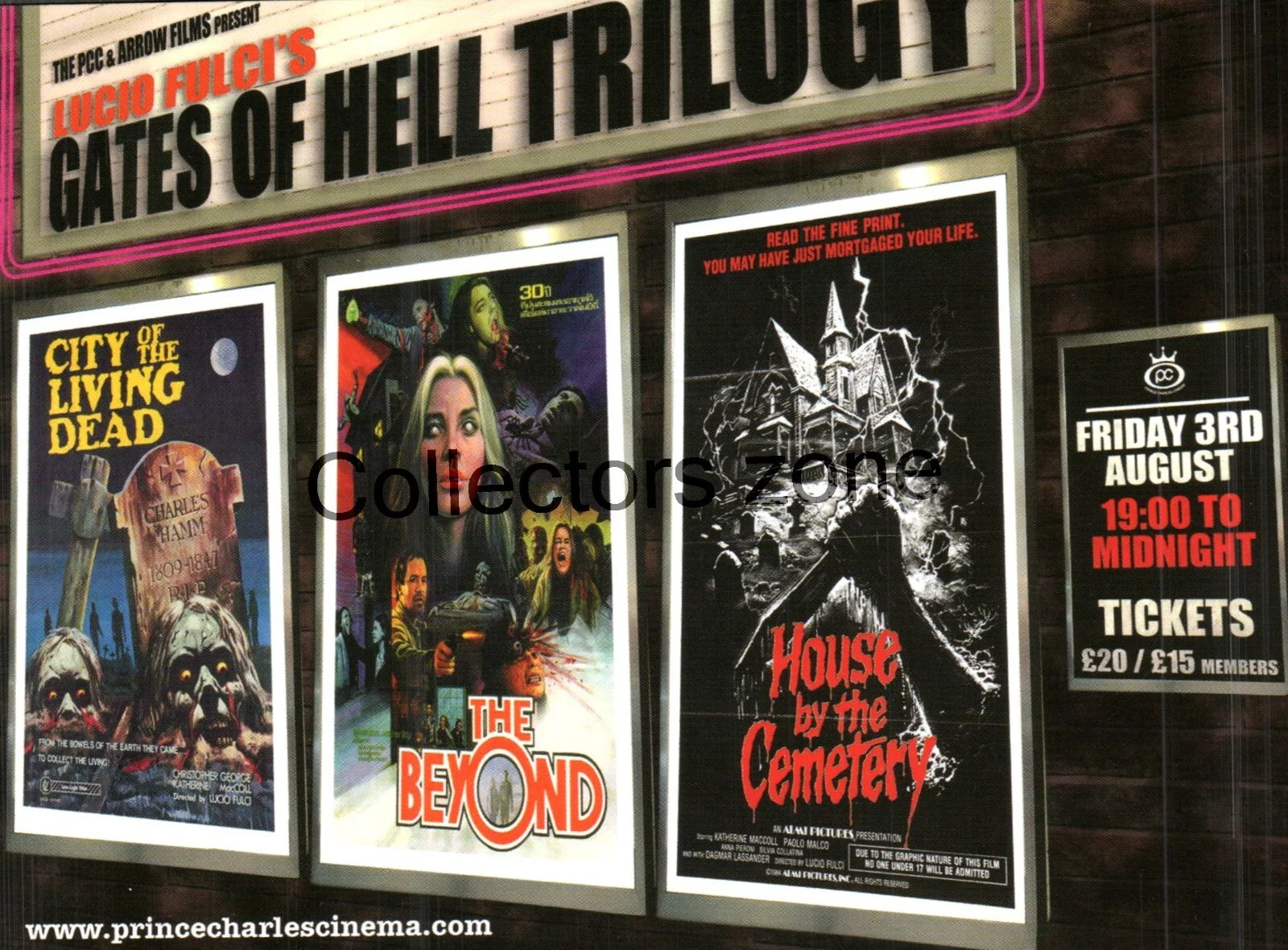 Prince Charles Cinema Leicester Sq Friday 13th Horror Marathon Lobby Card 5x4In, image 2