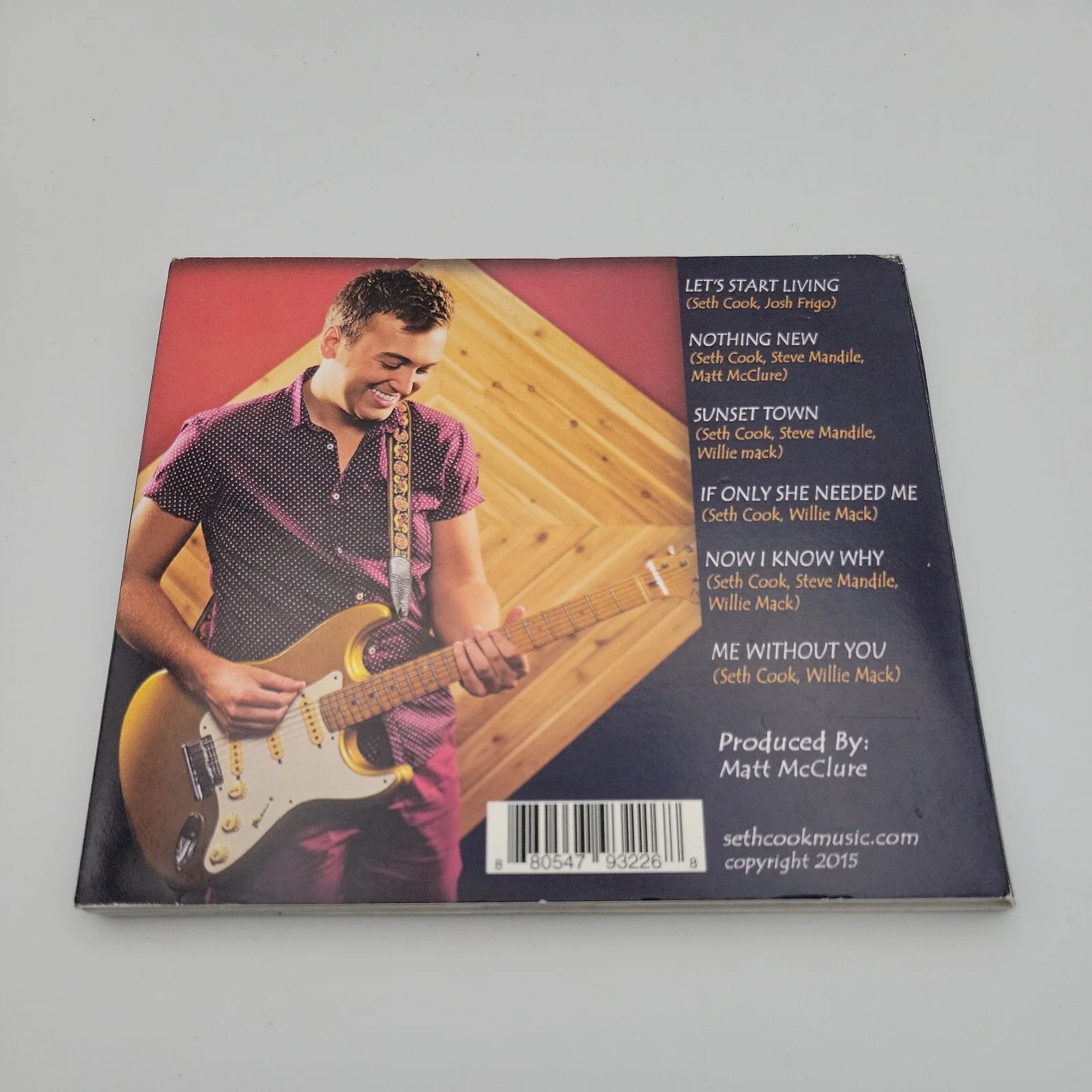 Seth Cook Autographed Cd Case (No Disc), изображение 2