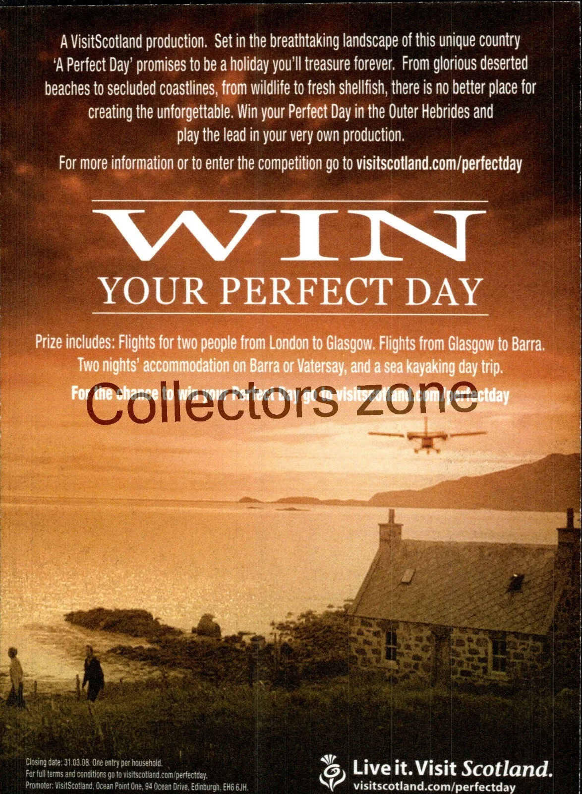 Film A perfect Day Advertising lobby Card 2 sided postcard sized 5x4 inch, изображение 2