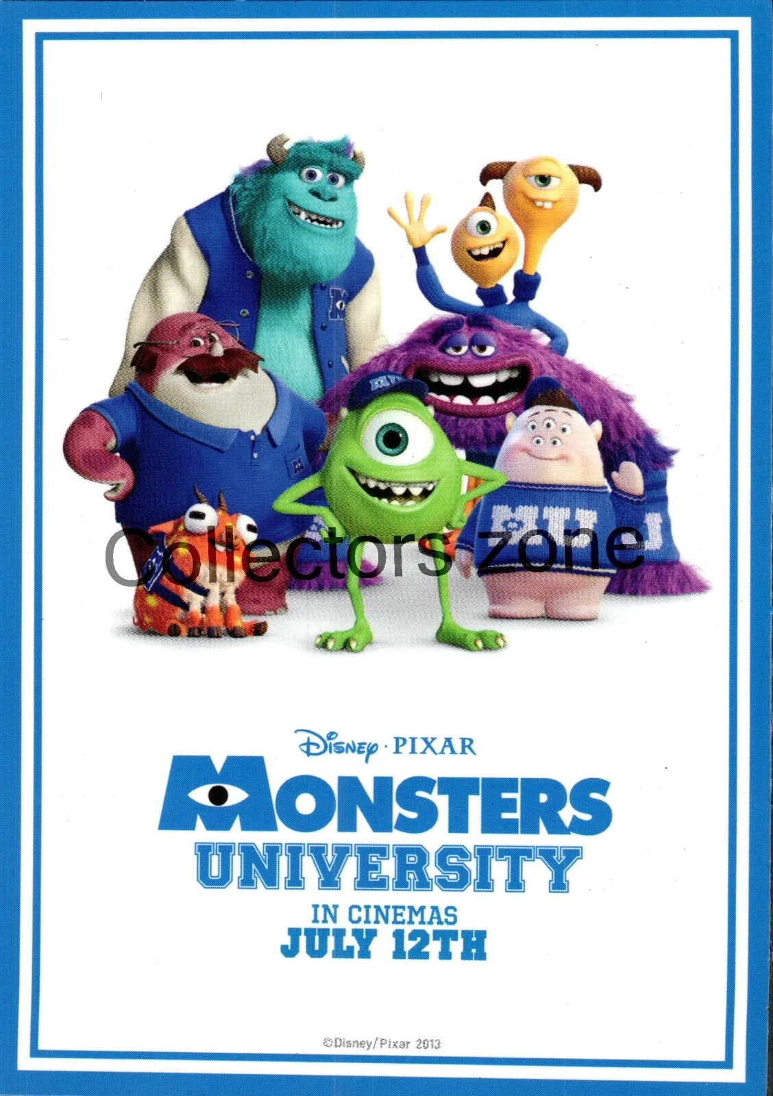 Film Monsters University Advertising lobby Card Don 2 sided 5x4 inch, изображение 2