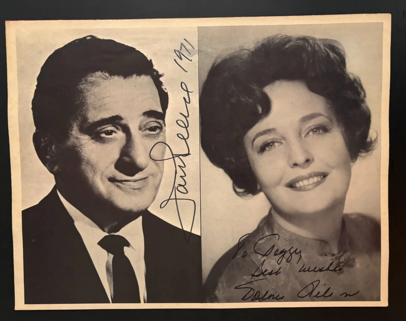 Jan Peerce Dolores Wilson — * Vintage 1971 FIDDLER on The ROOF Program Signed JAN PEERCE & DOLORES WILSON, изображение 3