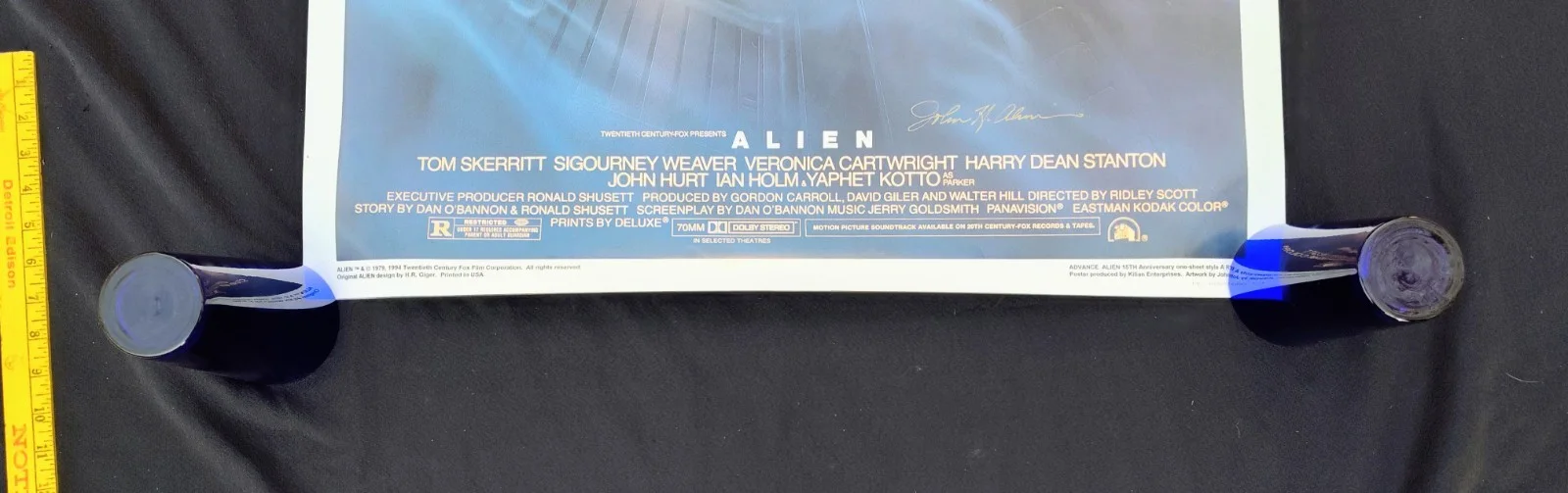 John Alvin — *SIGNED* John Alvin Alien 15th Anniversary Limited Edition Movie Poster 27"x41", изображение 5