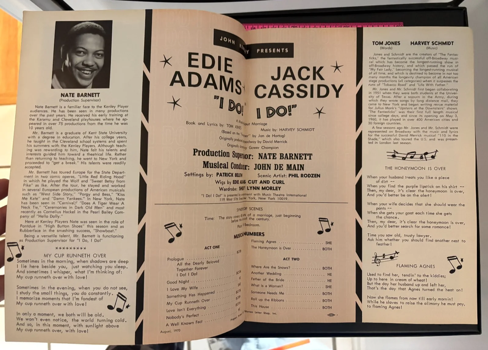 Edie Adams — * Vintage 1971 "I DO! I DO!" Program SIGNED by EDIE ADAMS with Jack Cassidy, image 2