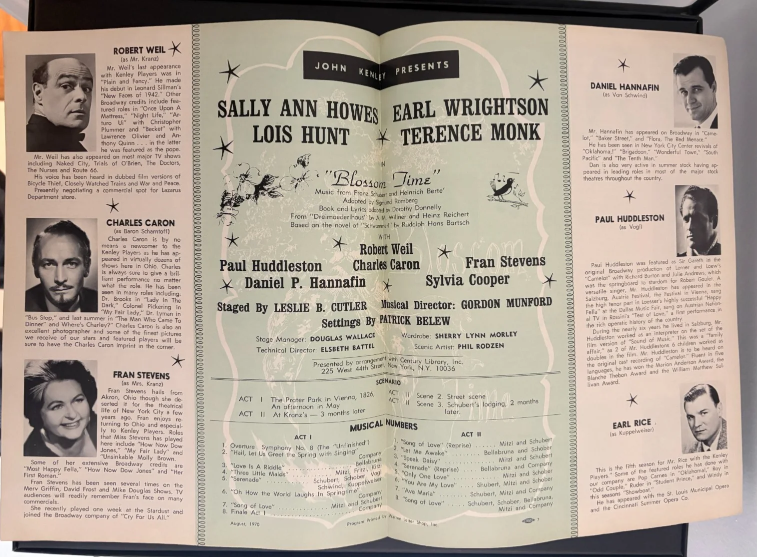 Sally Ann Howes — * 1970 "BLOSSOM TIME" Program SIGNED Autograph Sally Ann Howes Earl Wrightson, image 2