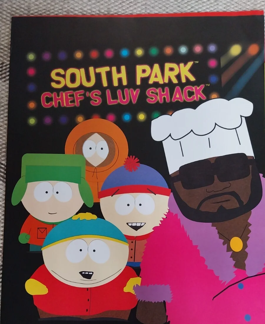 SOUTH PARK - CHEF'S LUV SHACK - PROMO GAME POSTER 1999/2000 20 x 30 inch, image 2
