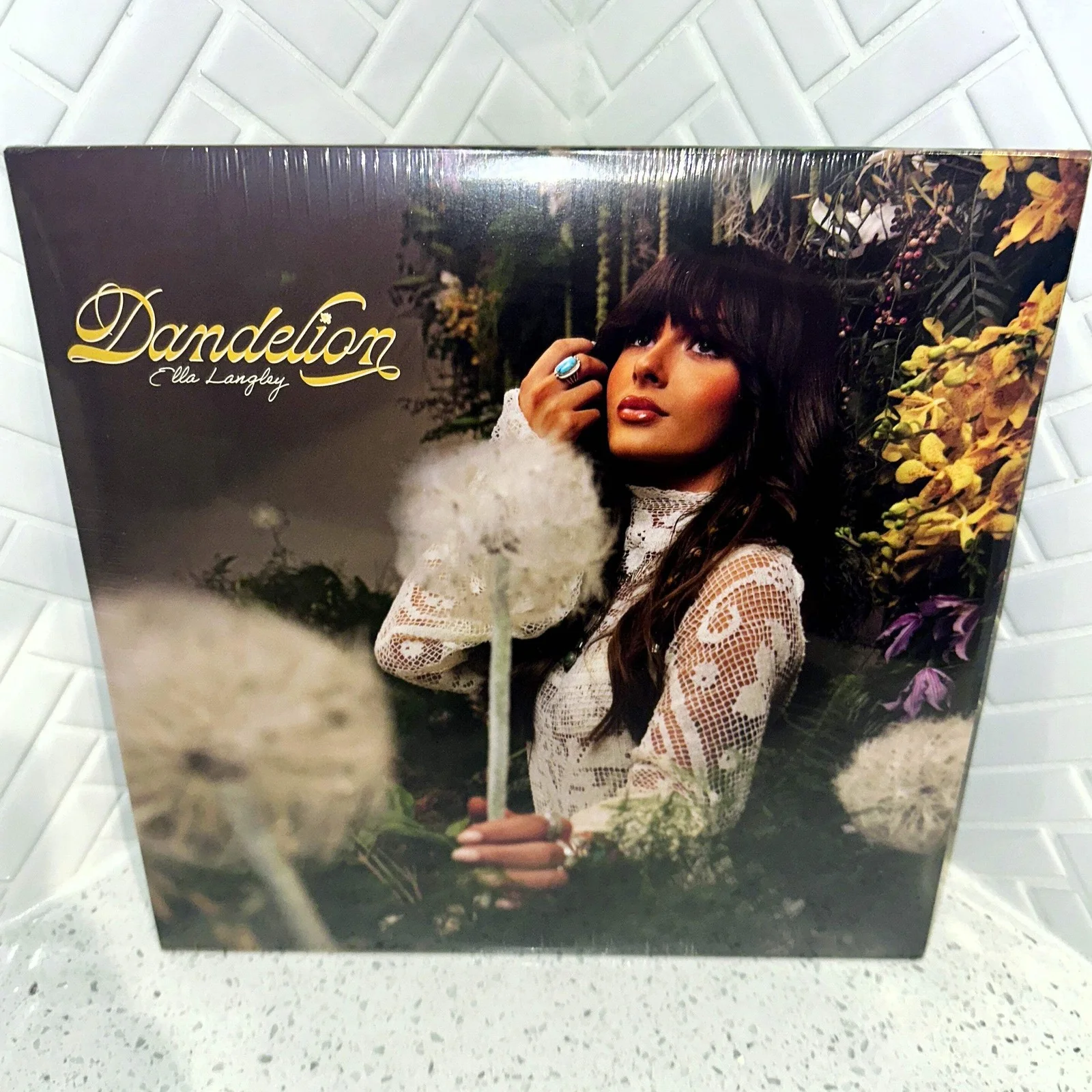 Ella Langley — Ella Langley Dandelion 2LP Limited Edition Honey Bee Yellow Signed Vinyl Record