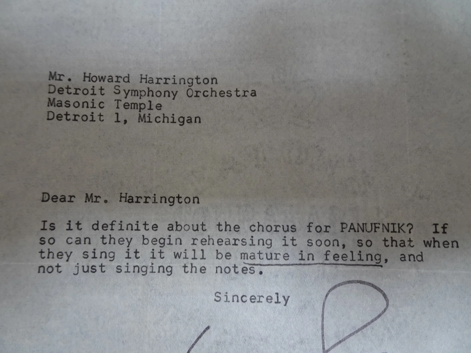 Leopold Stokowski — Leopold Stokowski British Conductor Autograph Letter Symphony Manager 12/24/54, изображение 4