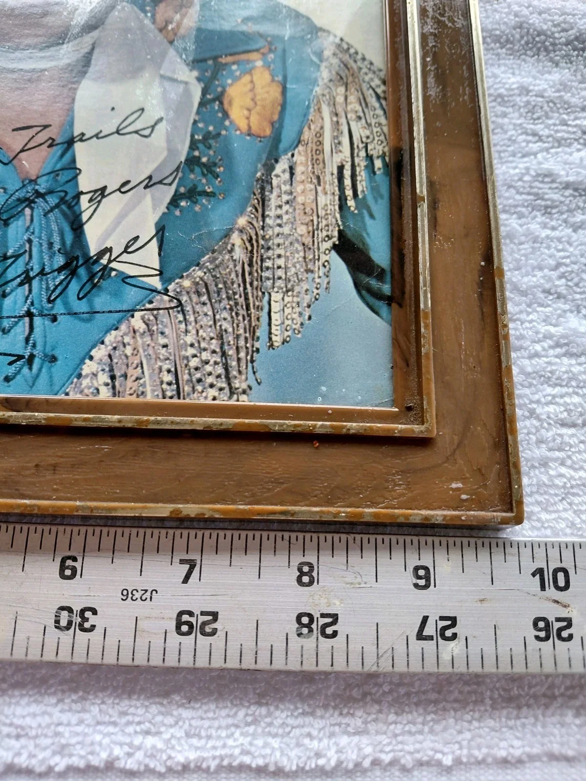 roy rogers — Vintage Roy Rogers Signed Photo framed 9.5x11.5, изображение 2