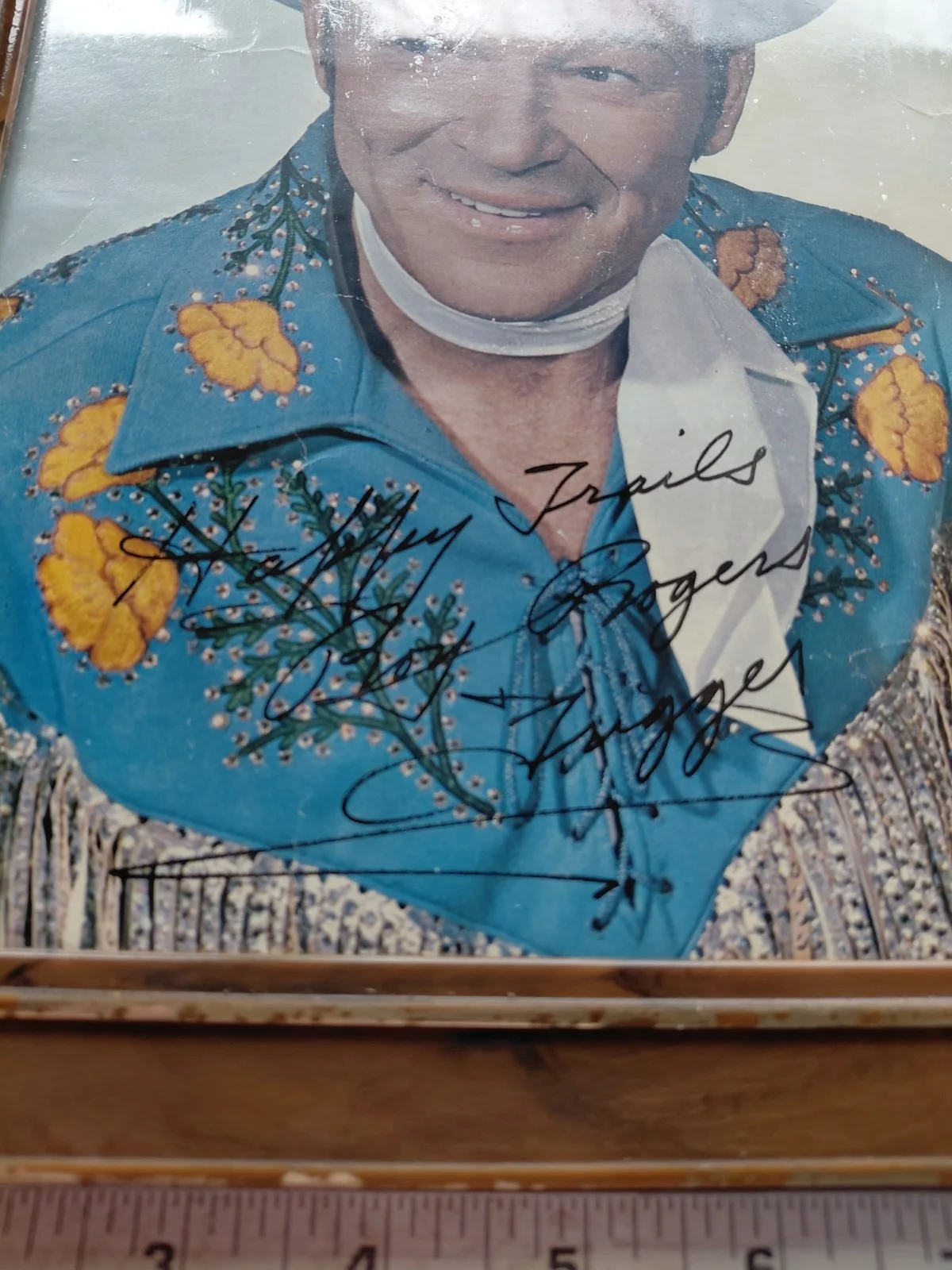 roy rogers — Vintage Roy Rogers Signed Photo framed 9.5x11.5, изображение 3