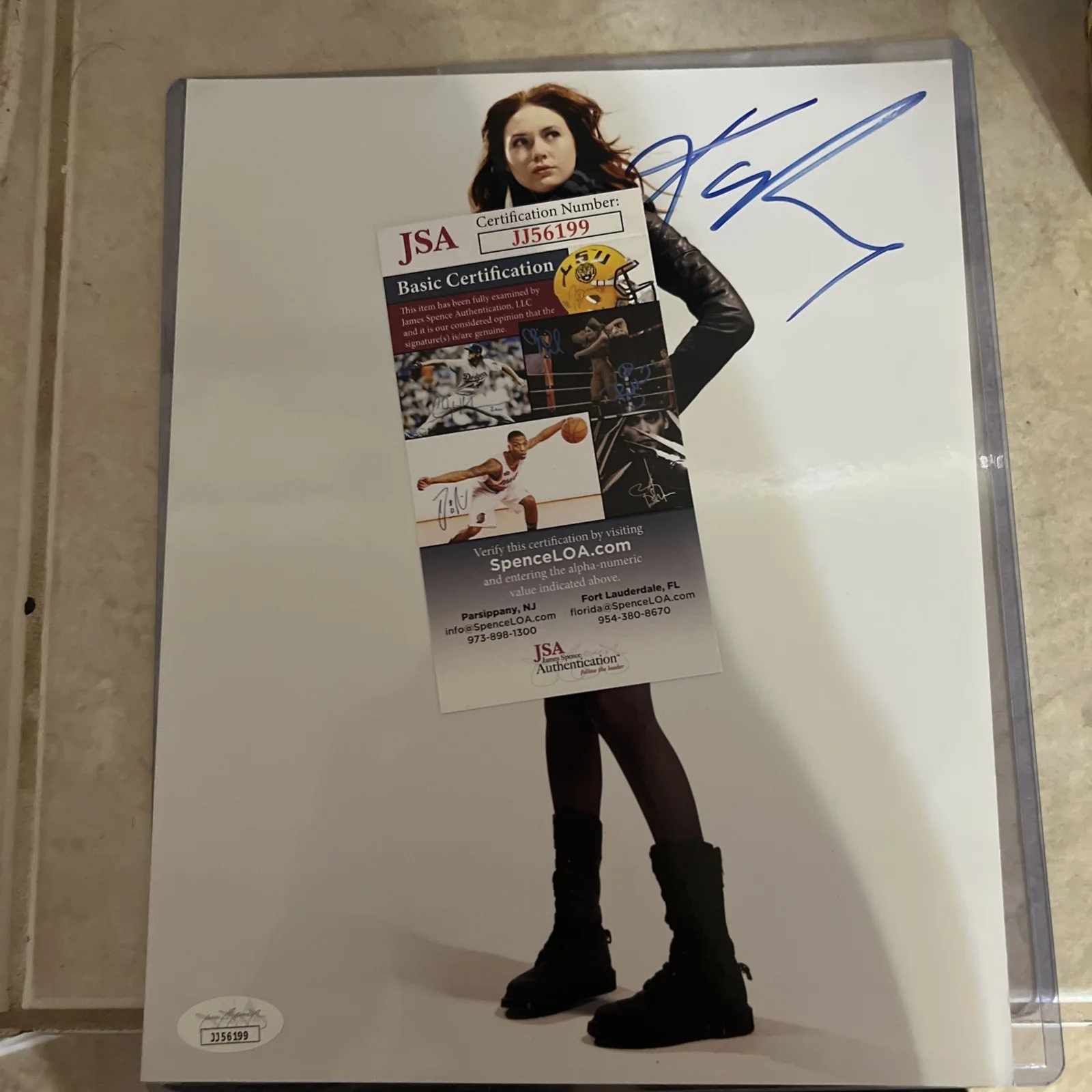 Karen Gillan Signed 8x10 Photo Marvel Nebula Doctor Who Autograph JSA COA, image 5
