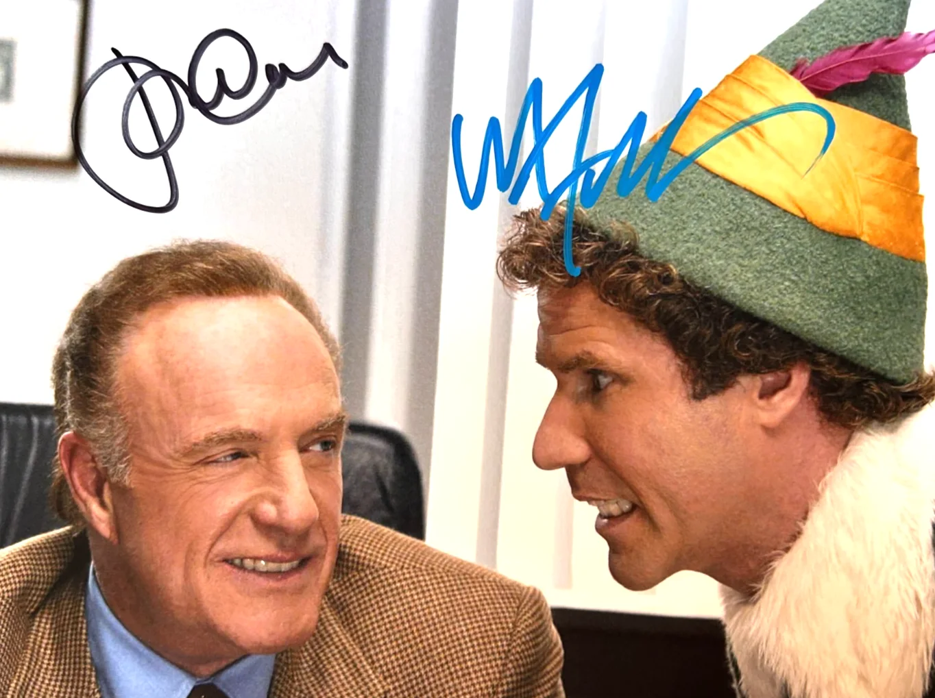 Will Ferrell, James Caan — ELF: Signed [Will Ferrell, James Caan] 8x10" Original Authentic Autographs w/COA, image 3