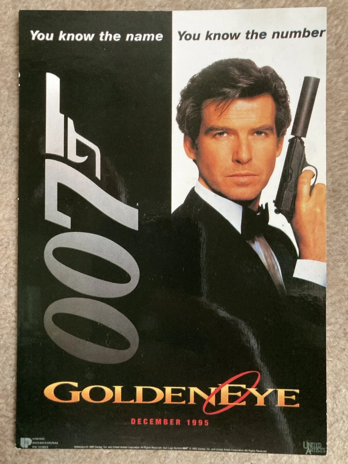 JAMES BOND 007 Pierce Brosnan Goldeneye Set of 3 Postcards, изображение 2